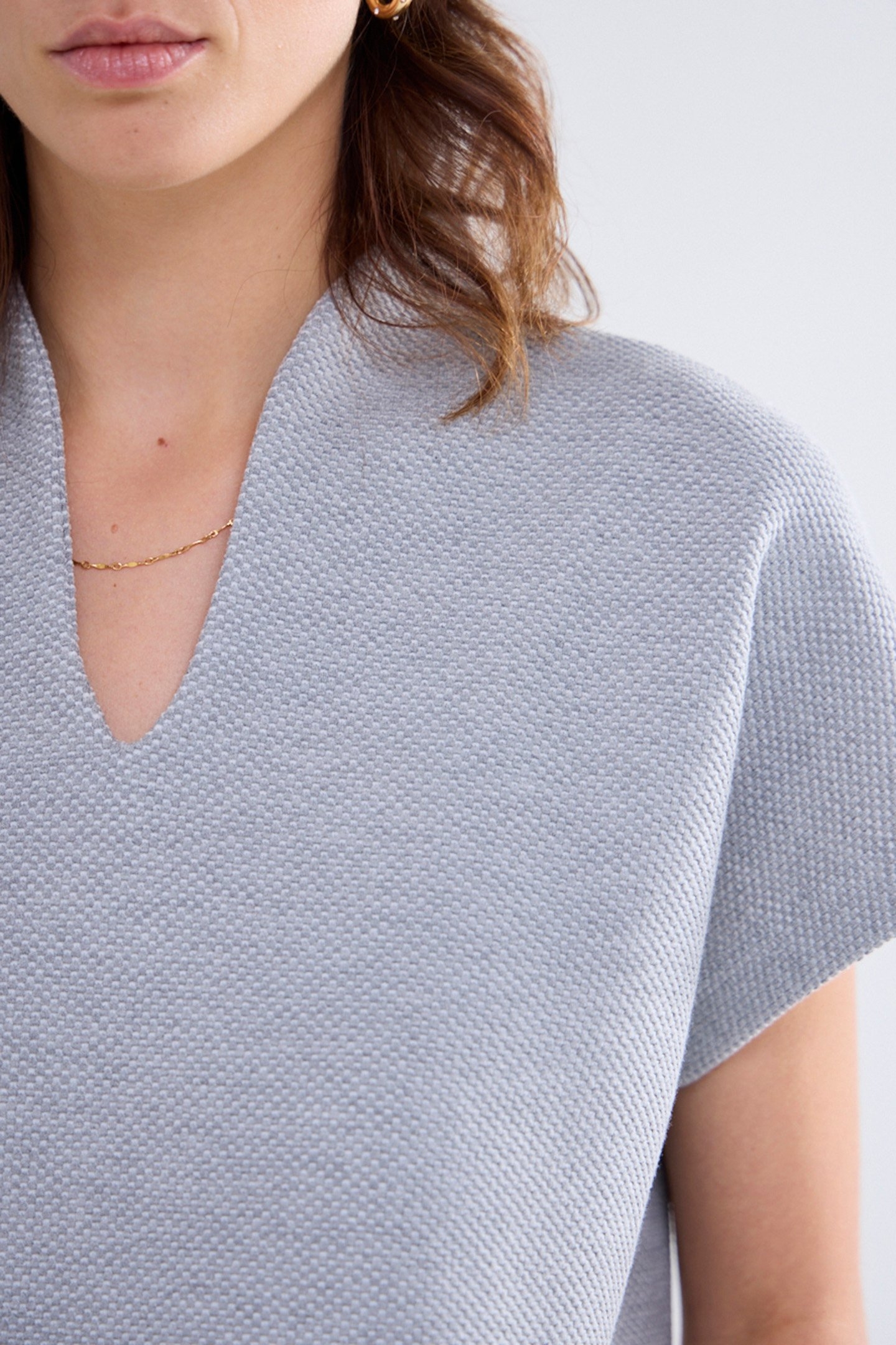 SHORT SLEEVE TOP NEW WAFFLE GREYS 5