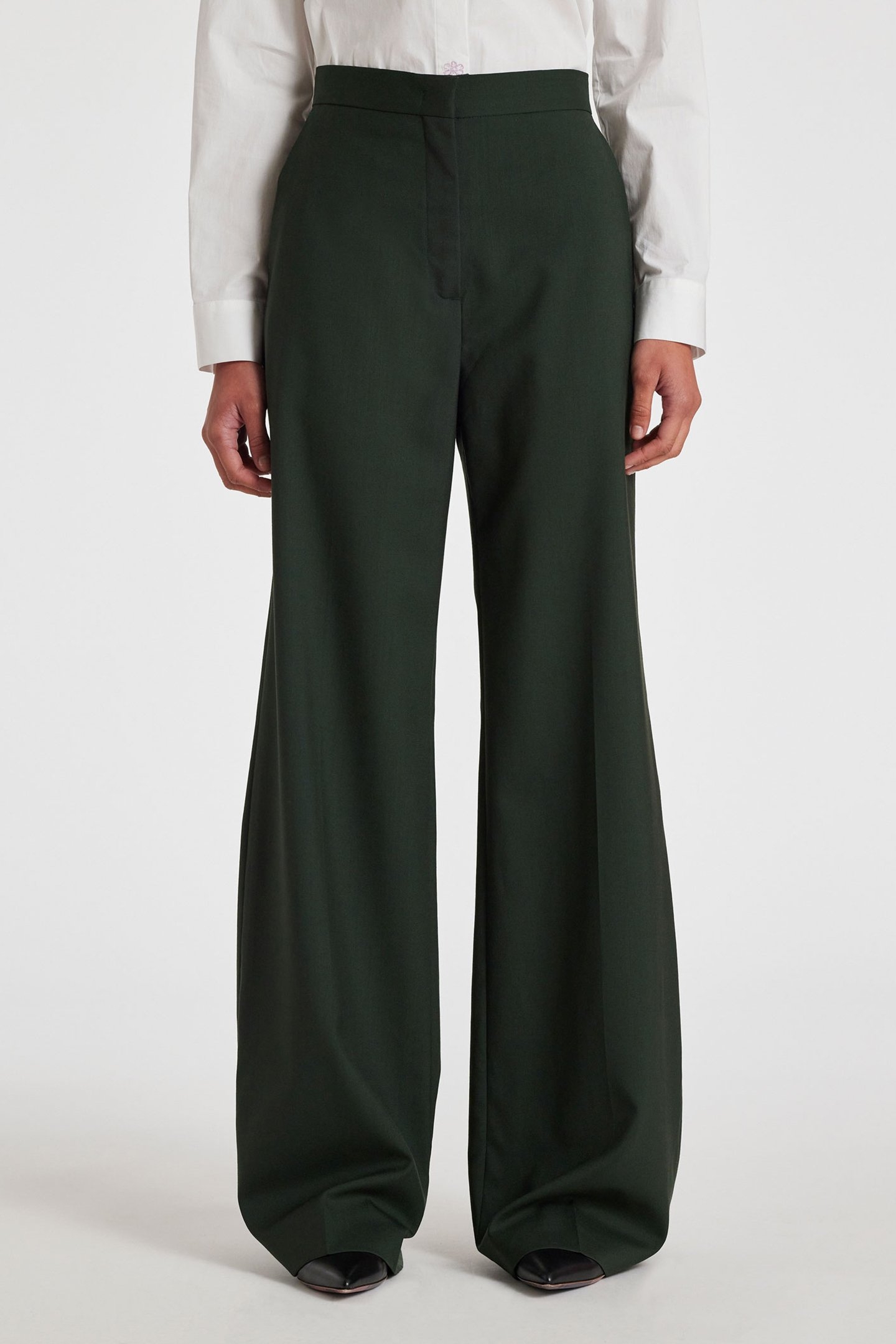 WOMENS TROUSER VERY DARK GREEN 1