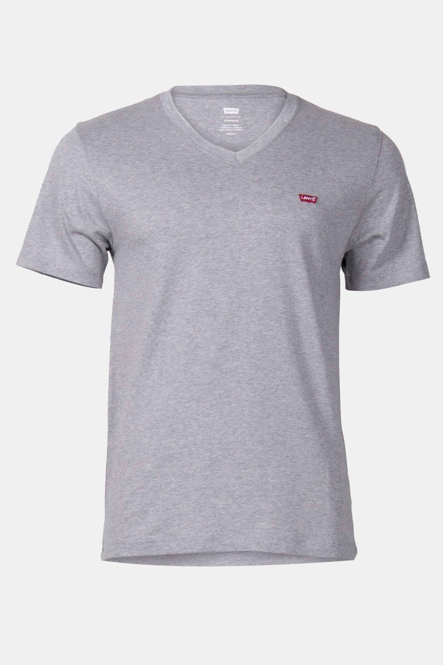 LSECLASSIC HM V NECK TEE MID TONE HEATHER GREY PK 3