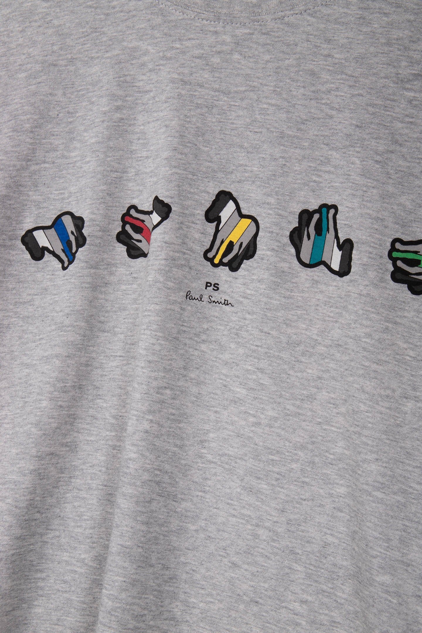 REG FIT TSHIRT ZEBRA REPEAT GREY MELANGE 4