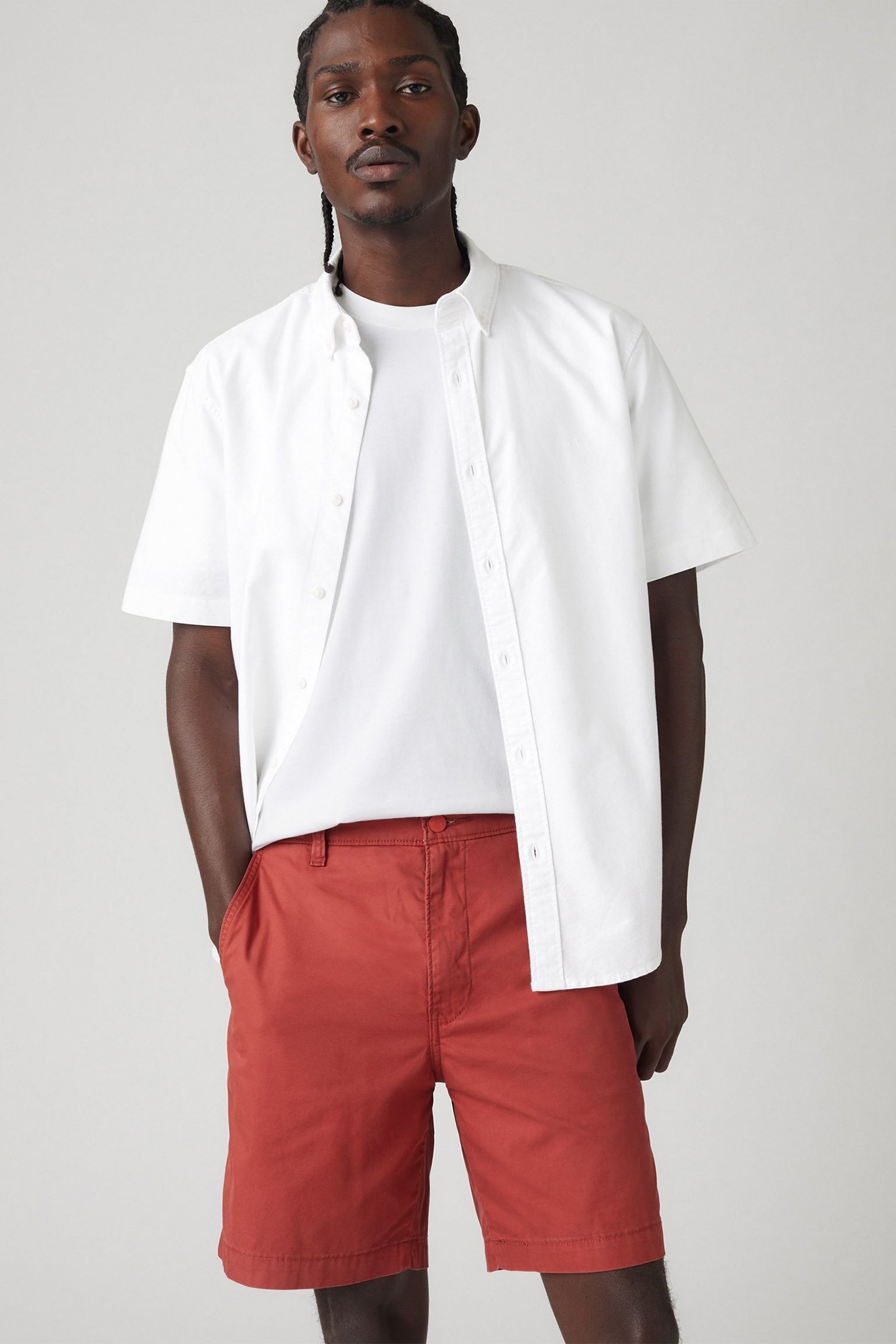 XX AUTH RLX SHORTS II RED PAINT TWILL 1