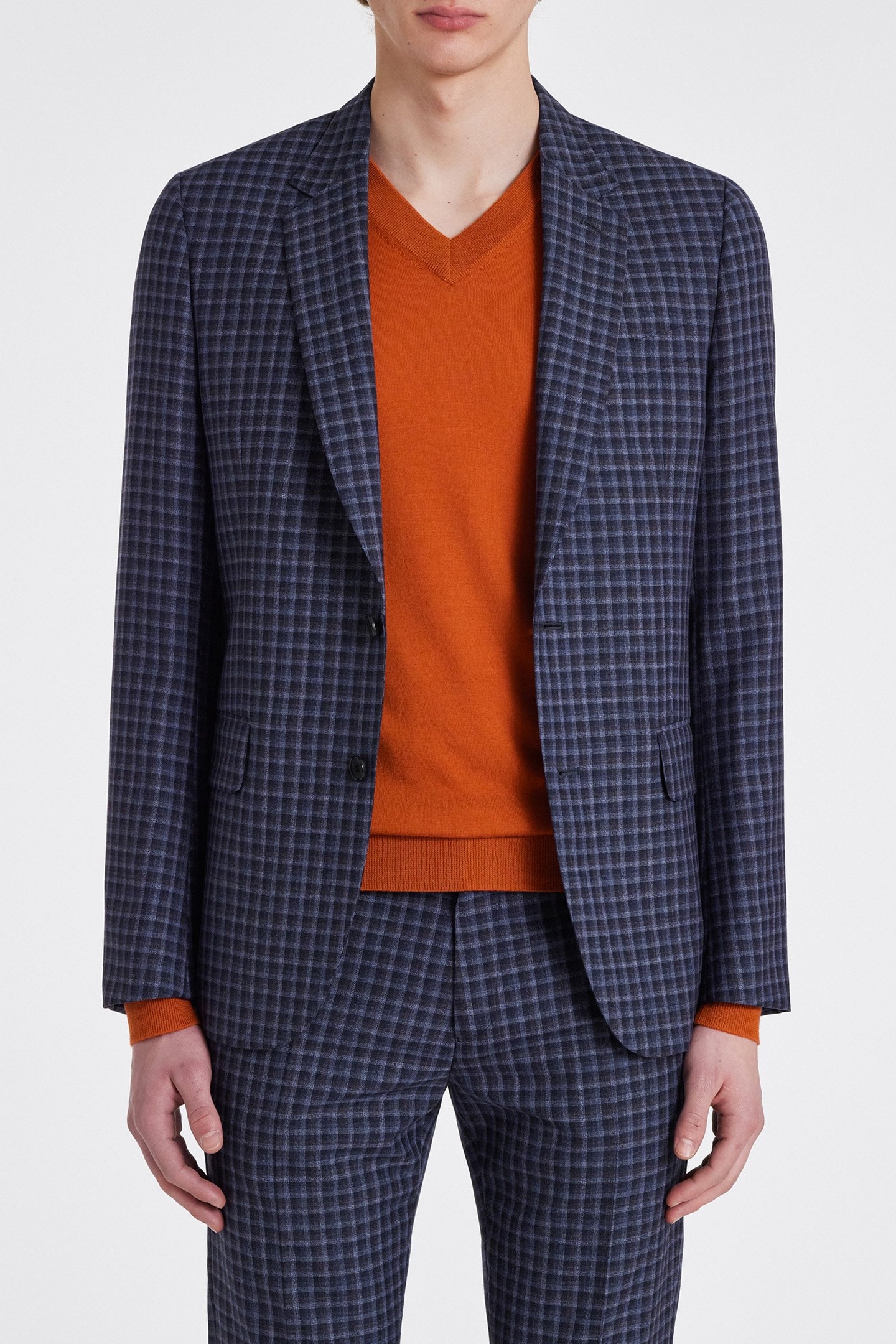 MENS TAILORED FIT 2 BTN JACKET NAVY 1