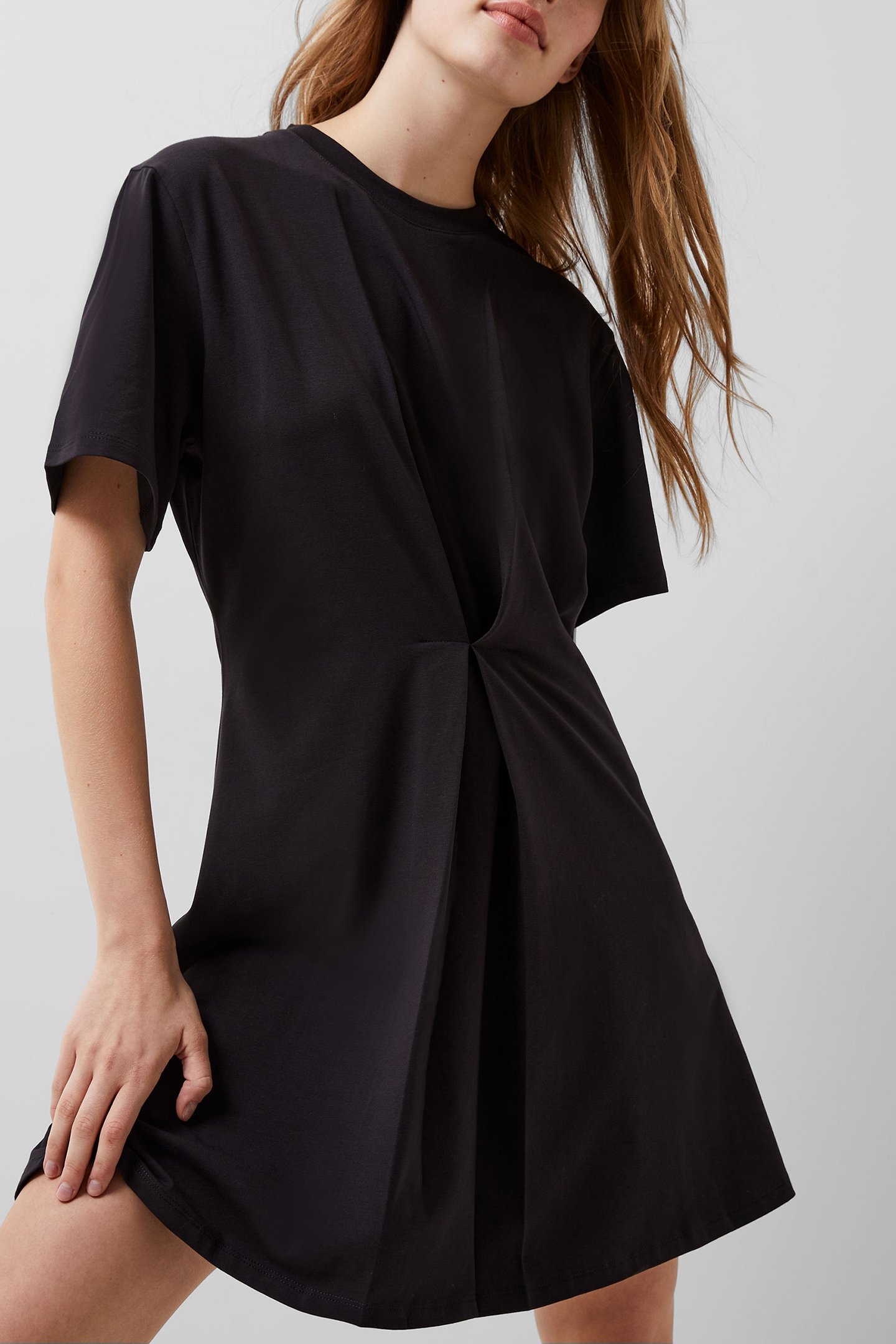 RALLIE COTTON S/S TSHIRT DRESS BLACKOUT 1