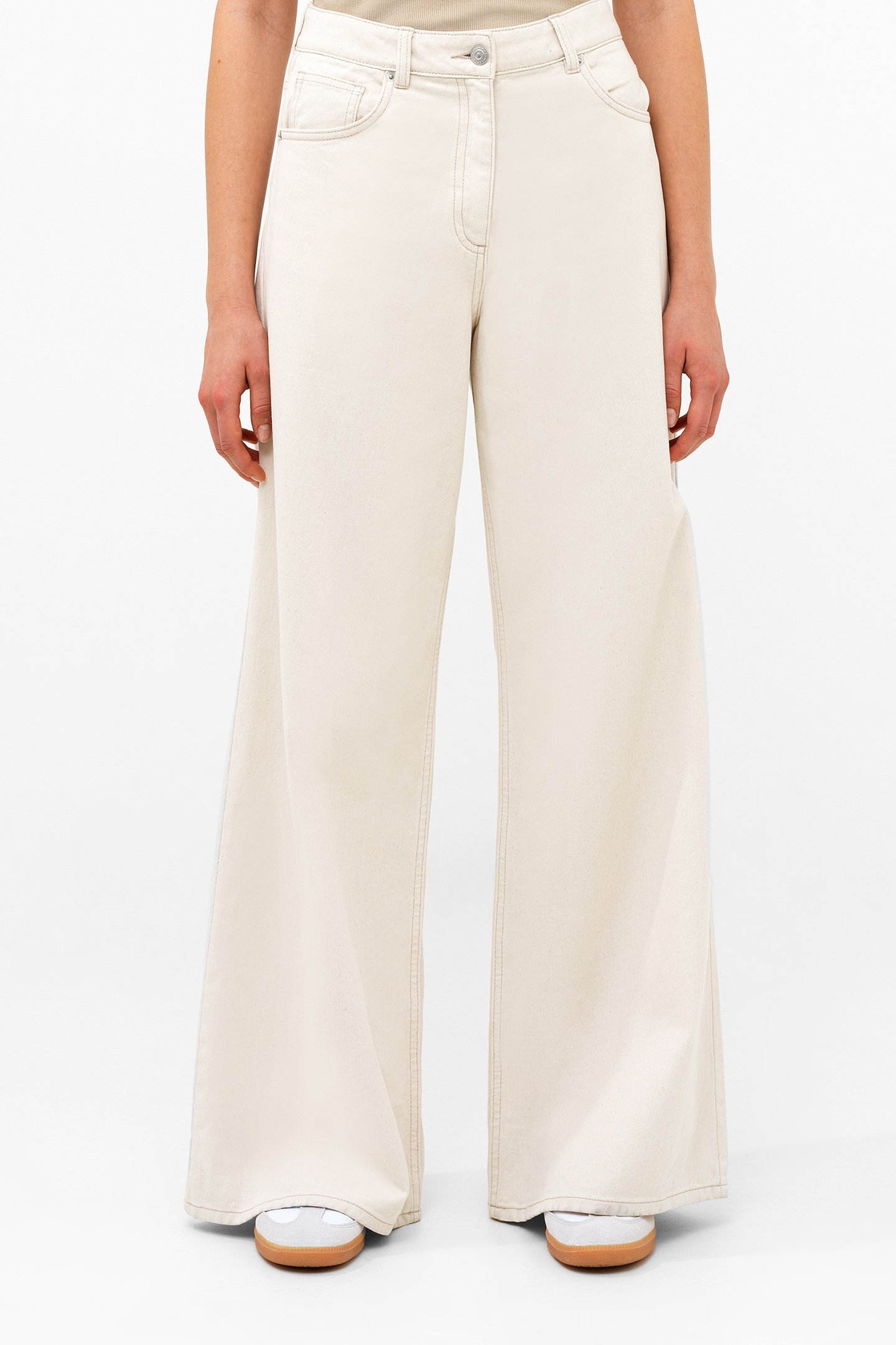 DENVER DENIM RELAXED WIDE LEG ECRU 1