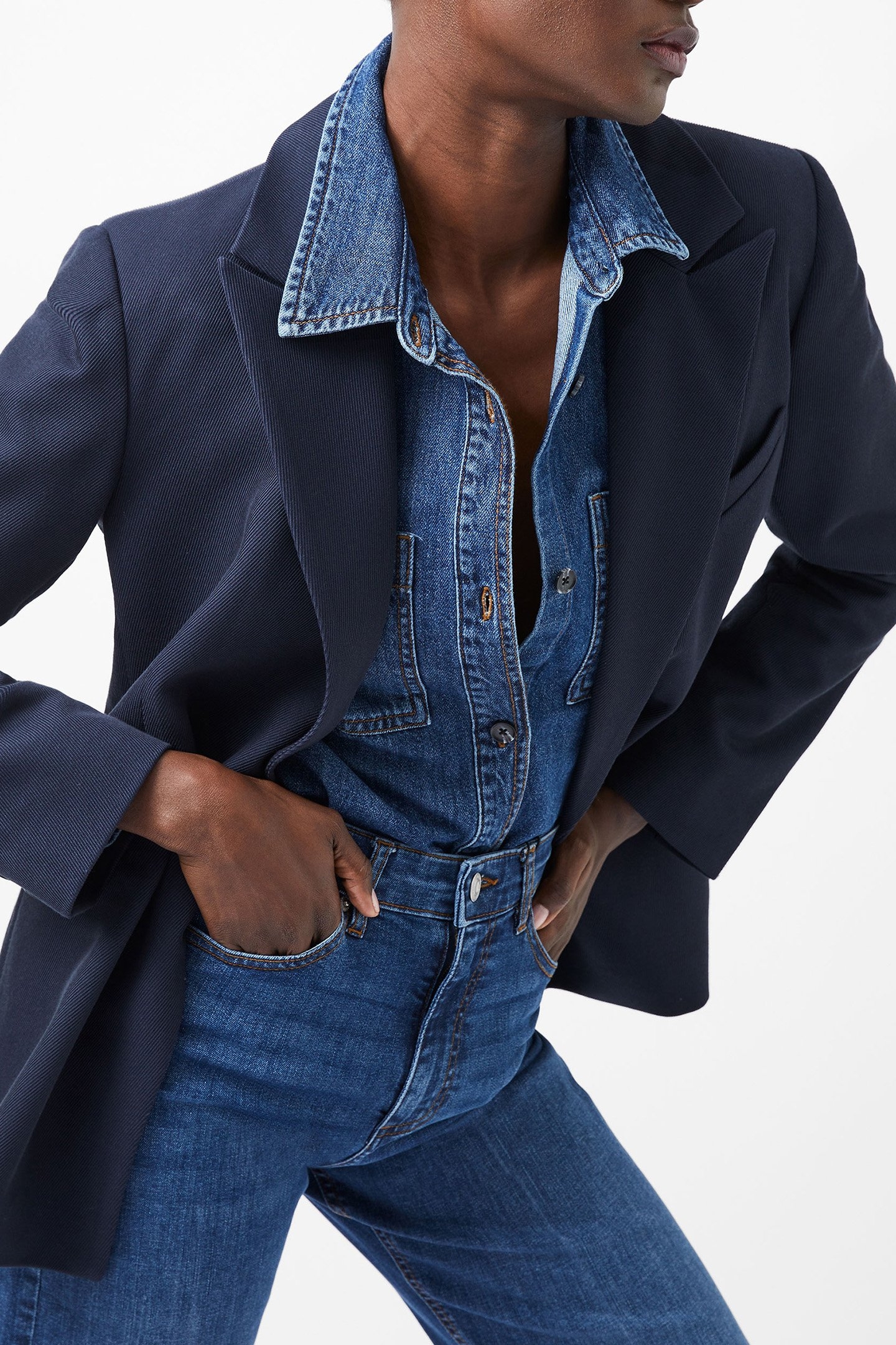 FLORENCE TWILL BLAZER MARINE 4