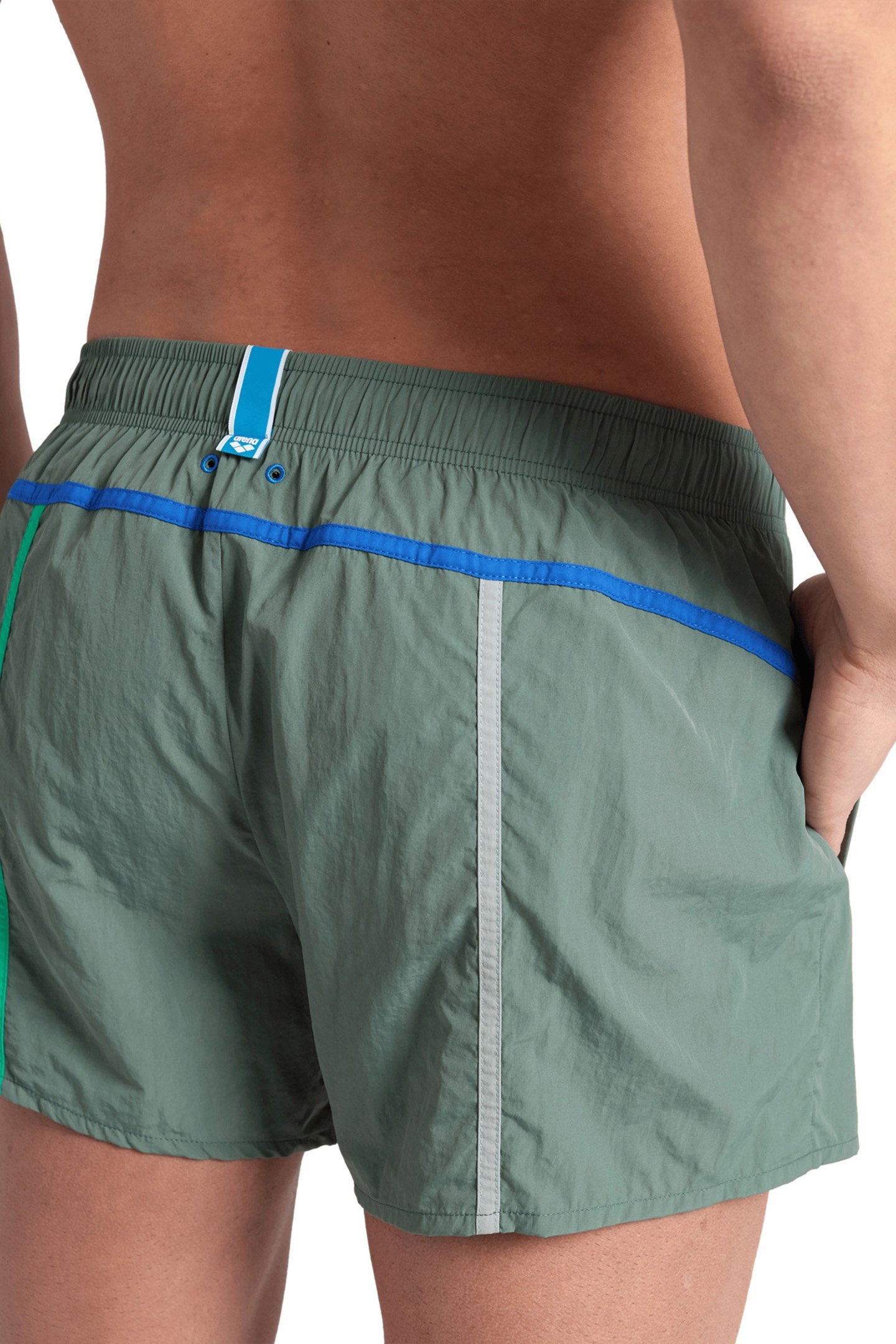 MEN'S ARENA PRO_FILE BEACH X-SHORT SAGE-ROYAL-JADE-GREEN QUA 5