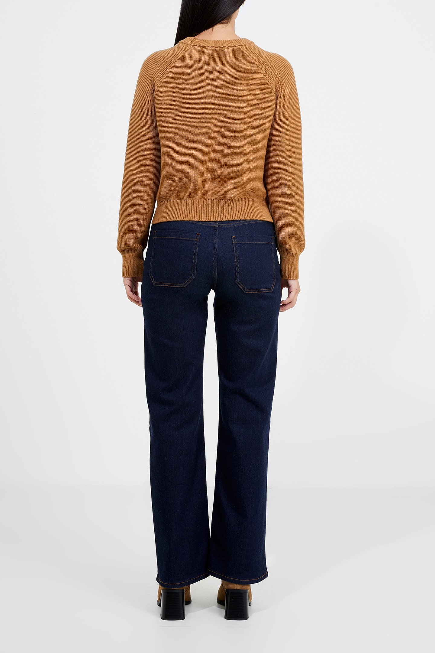 LILLY MOZART CREW NECK JUMPER TOBACCO BROWN MEL 3