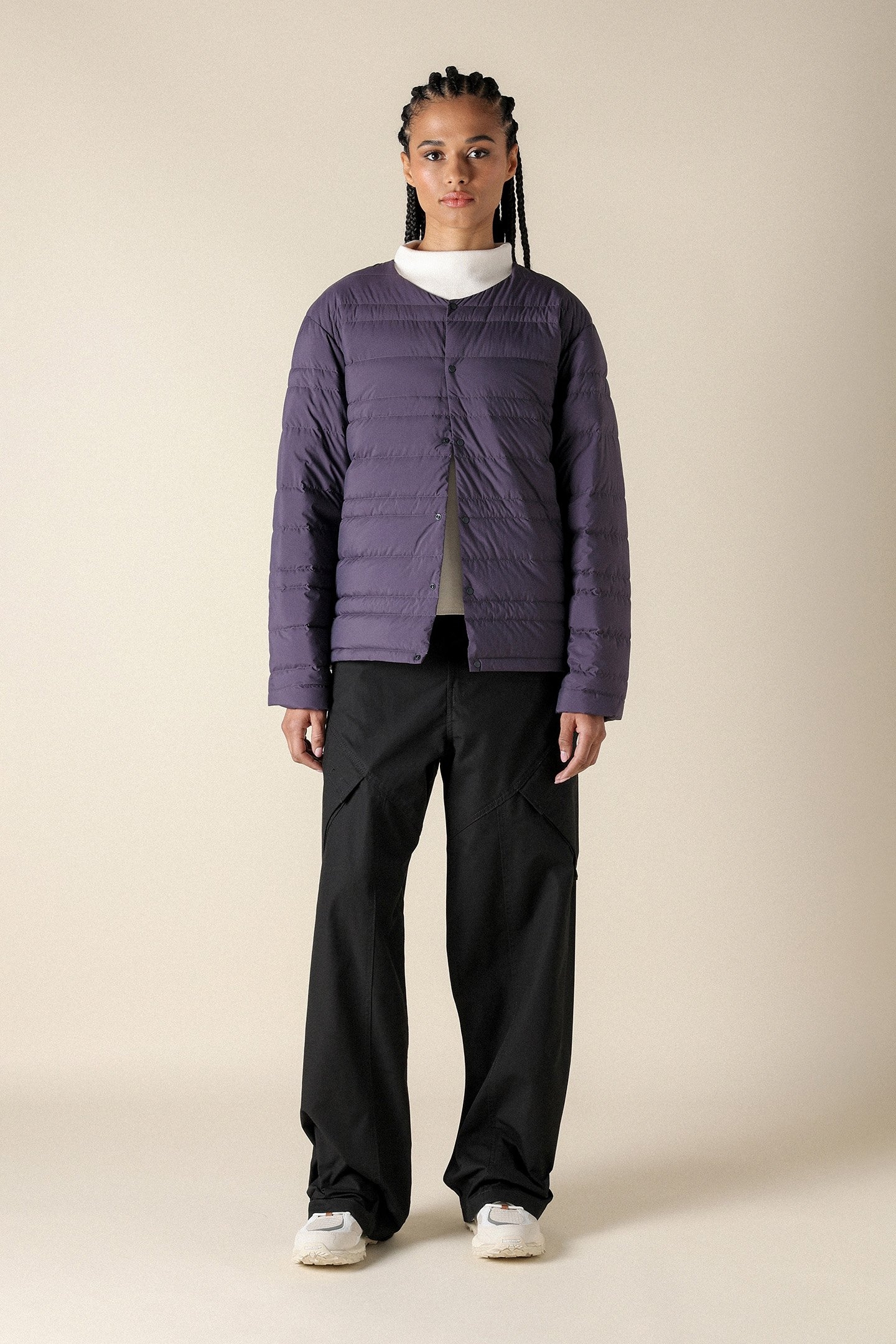 UNISEX SL BT LIGHTWEIGHT DOWN JACKET MIDNIGHT PLUM 3