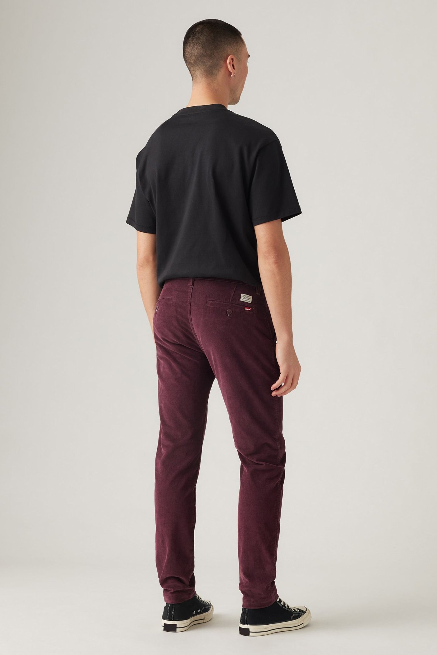 XX CHINO SLIM II DEEP BURGUNDY S 14W CORD 3