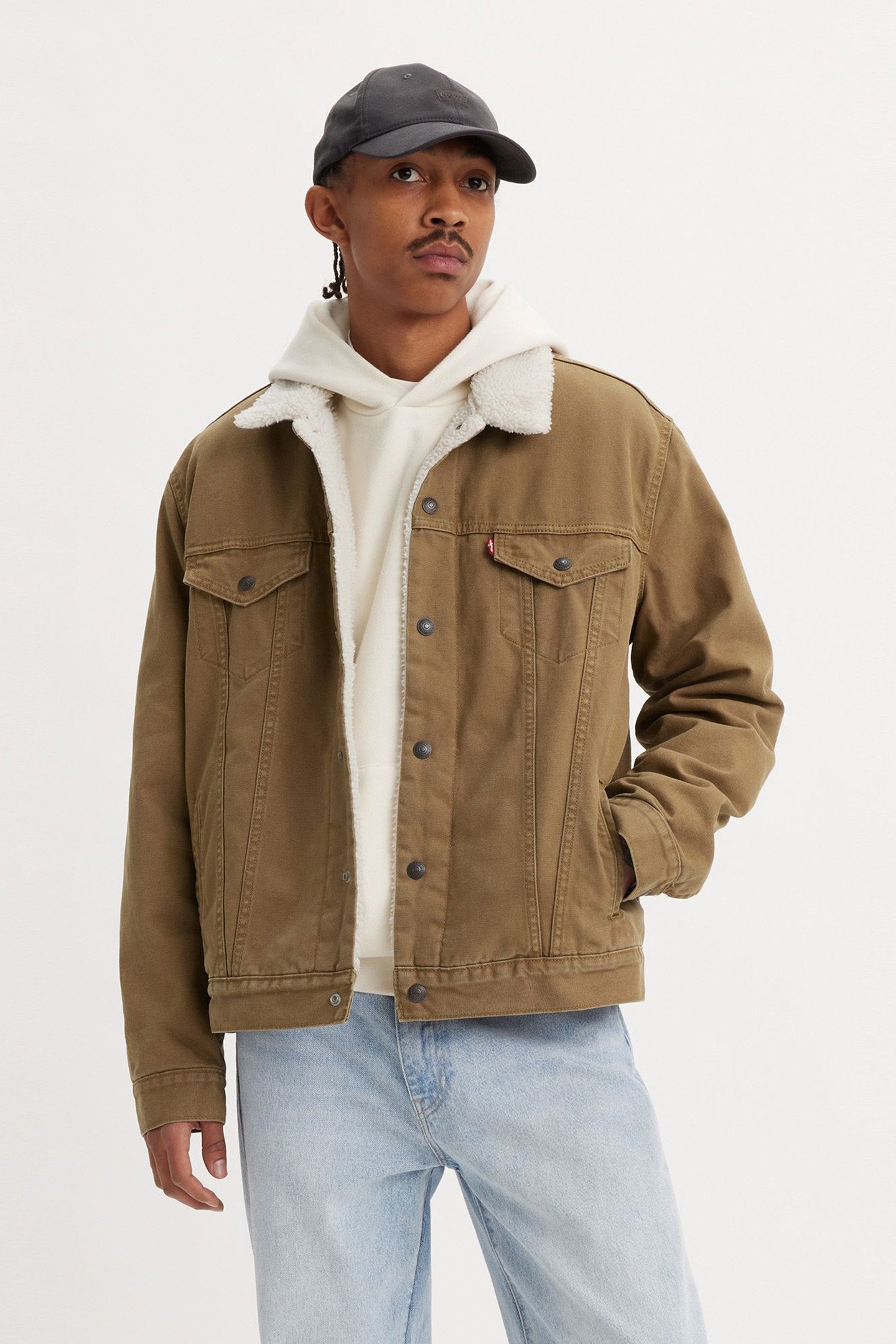 TYPE 3 SHERPA TRUCKER WASHED COUGAR CANVAS 1