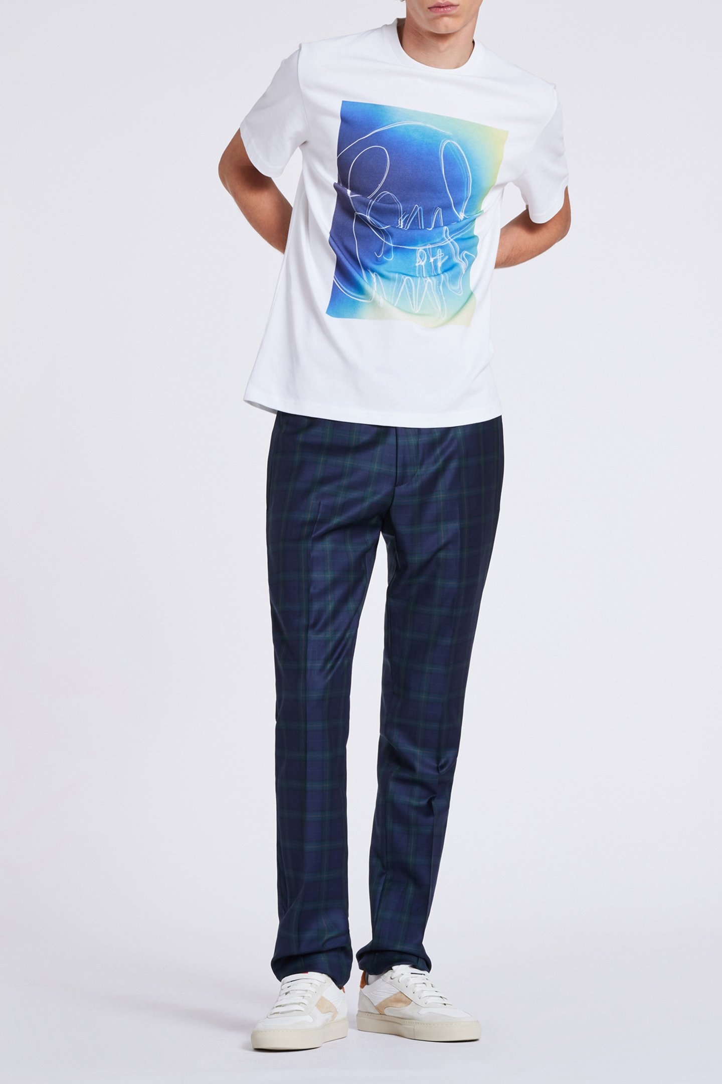 MENS LOGO PRINT TSHIRT WHITE 3