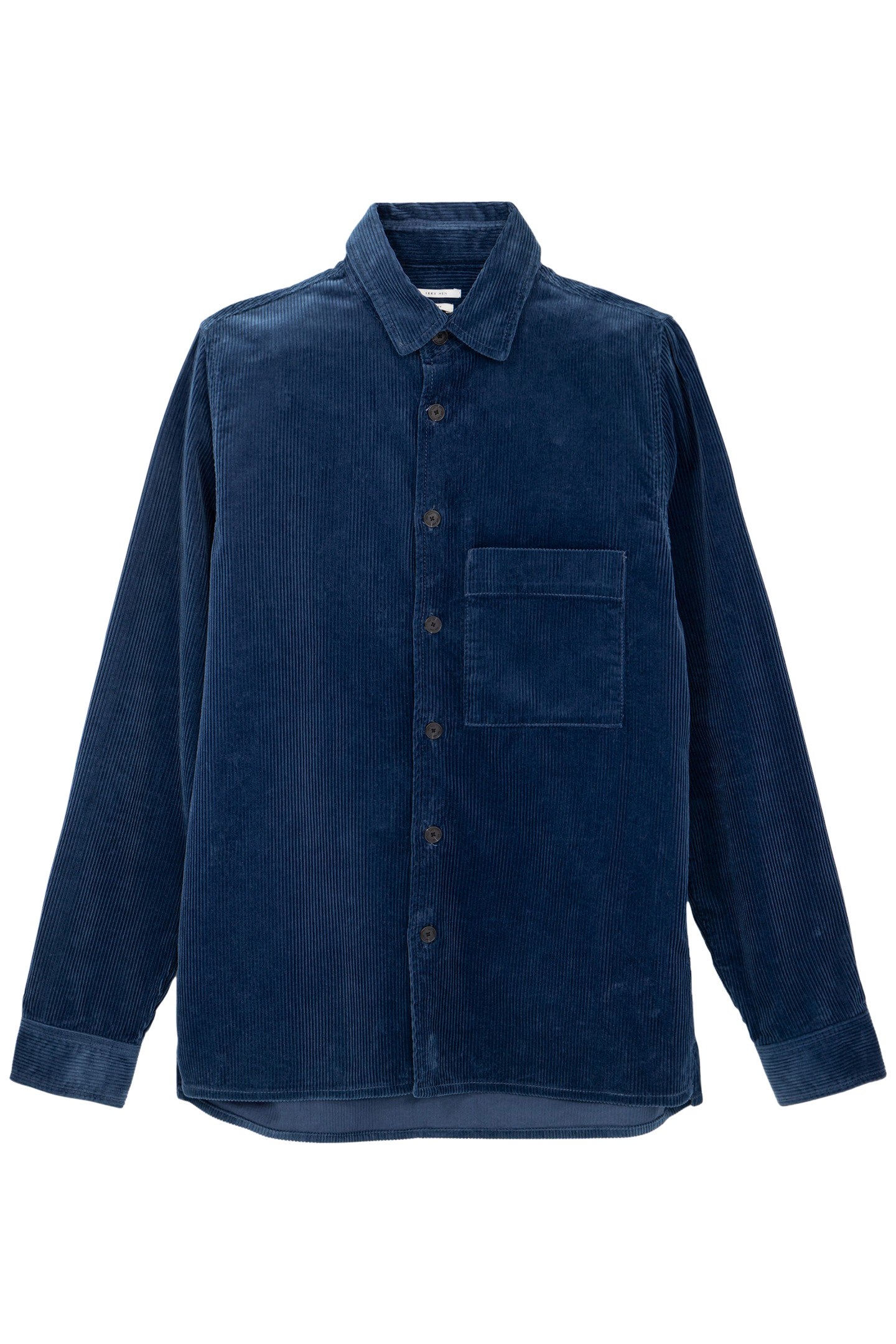 REGULAR COBALT CORDUROY OVERSHIRT 4