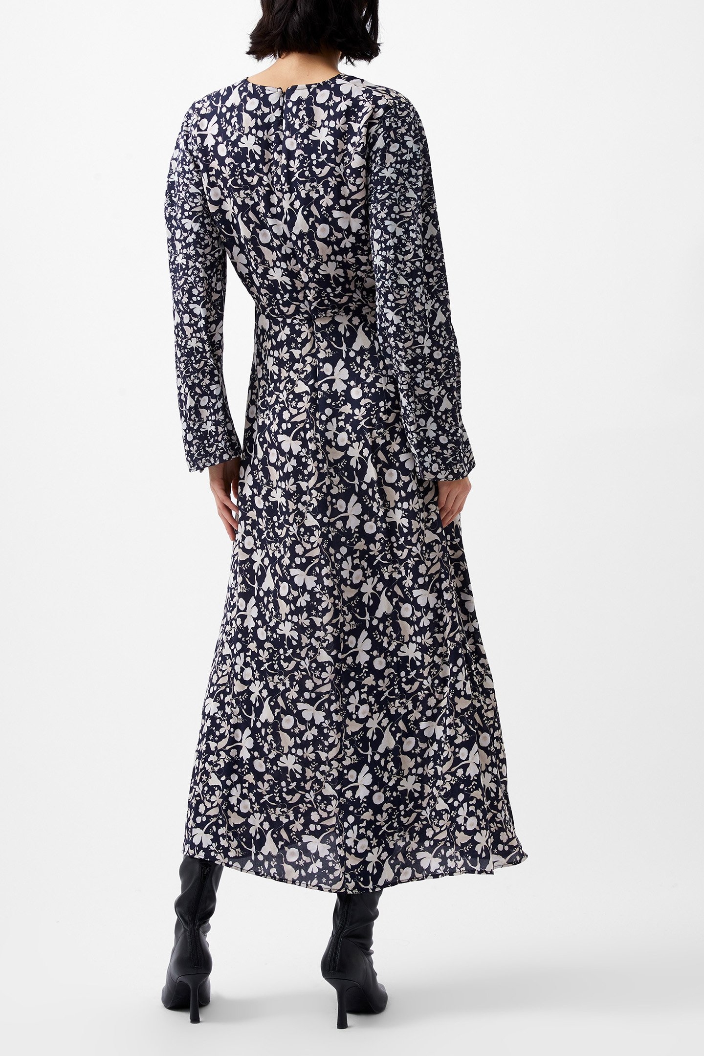 JEANNIE CHIARA DRAPE MIDI DRES UTILITY BU MULTI 3