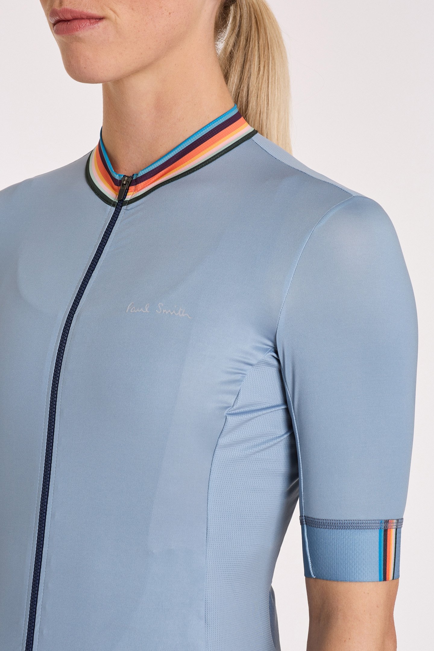 CYCLE JERSEY S/S ARTIST STRIPE LIGHT BLUE 5