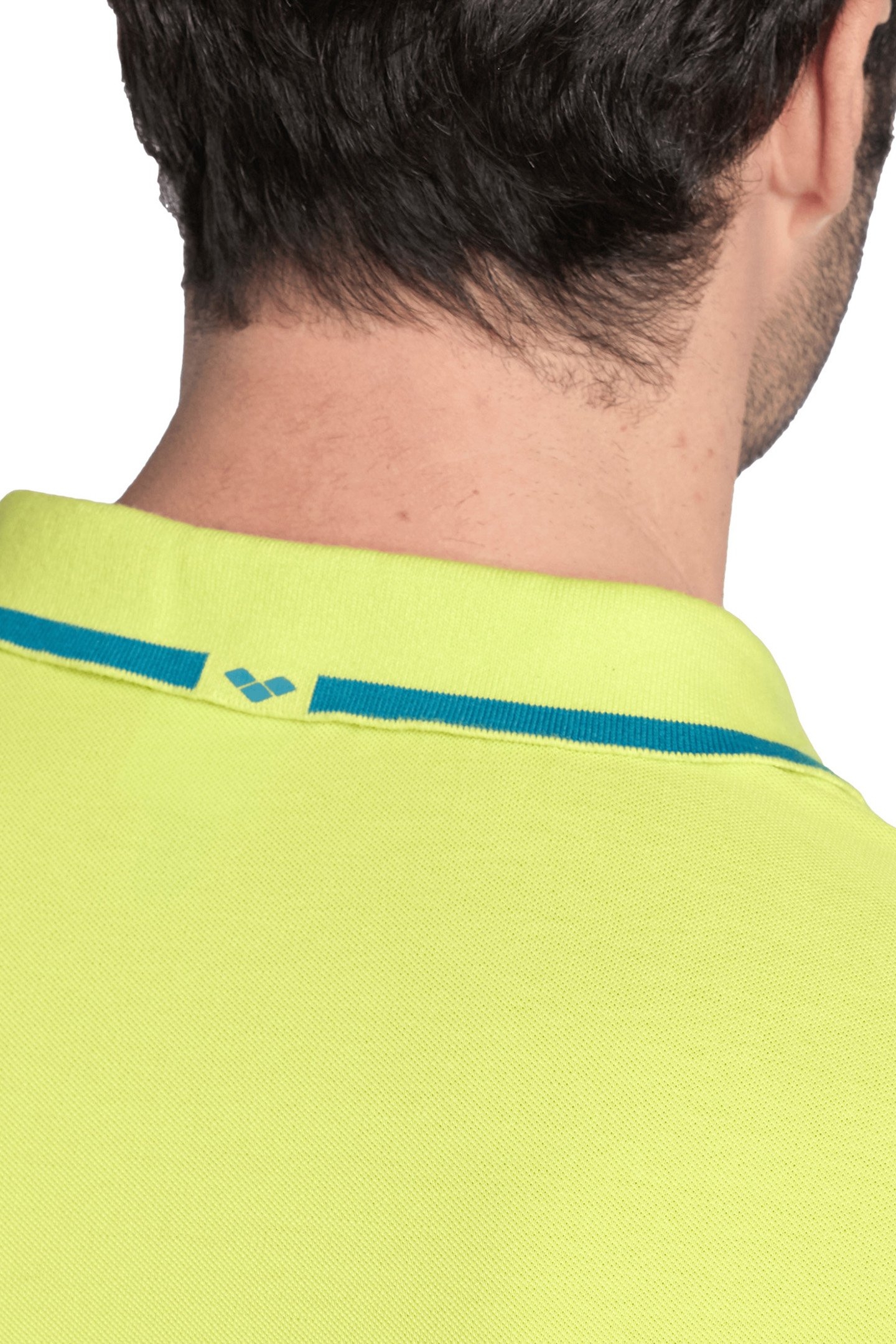 MEN'S POLOSHIRT ARENA TRIM COTTON PIQUET SOFT GREEN-BLUE COS 5