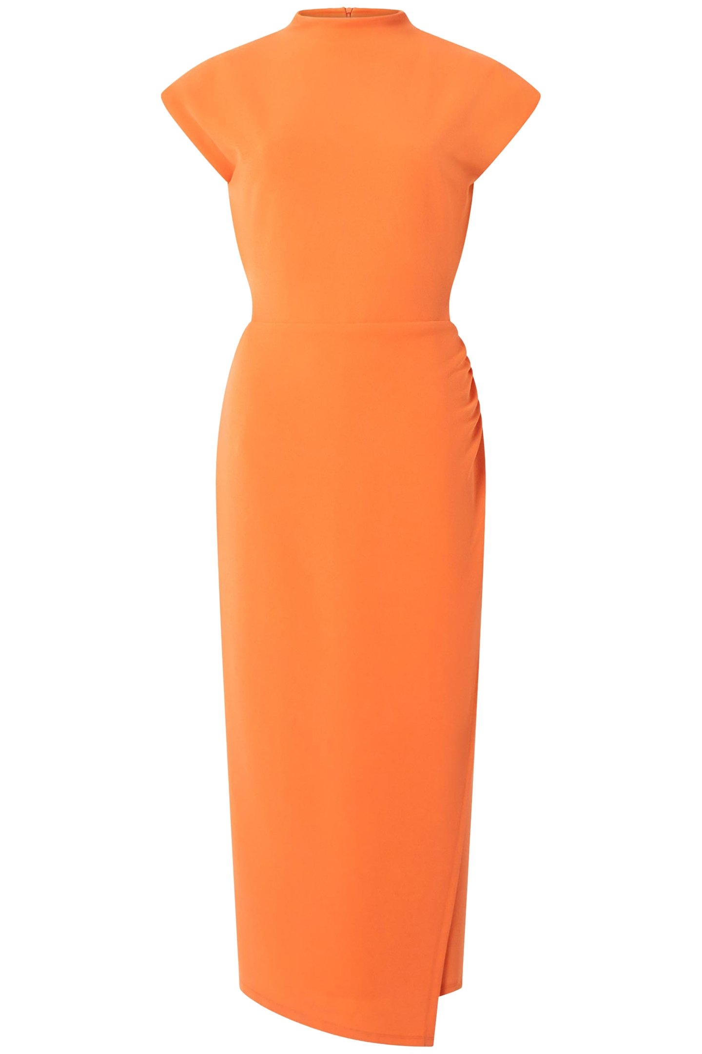 ZION TEXTURED JERSEY DRESS CORAL ROSE 3