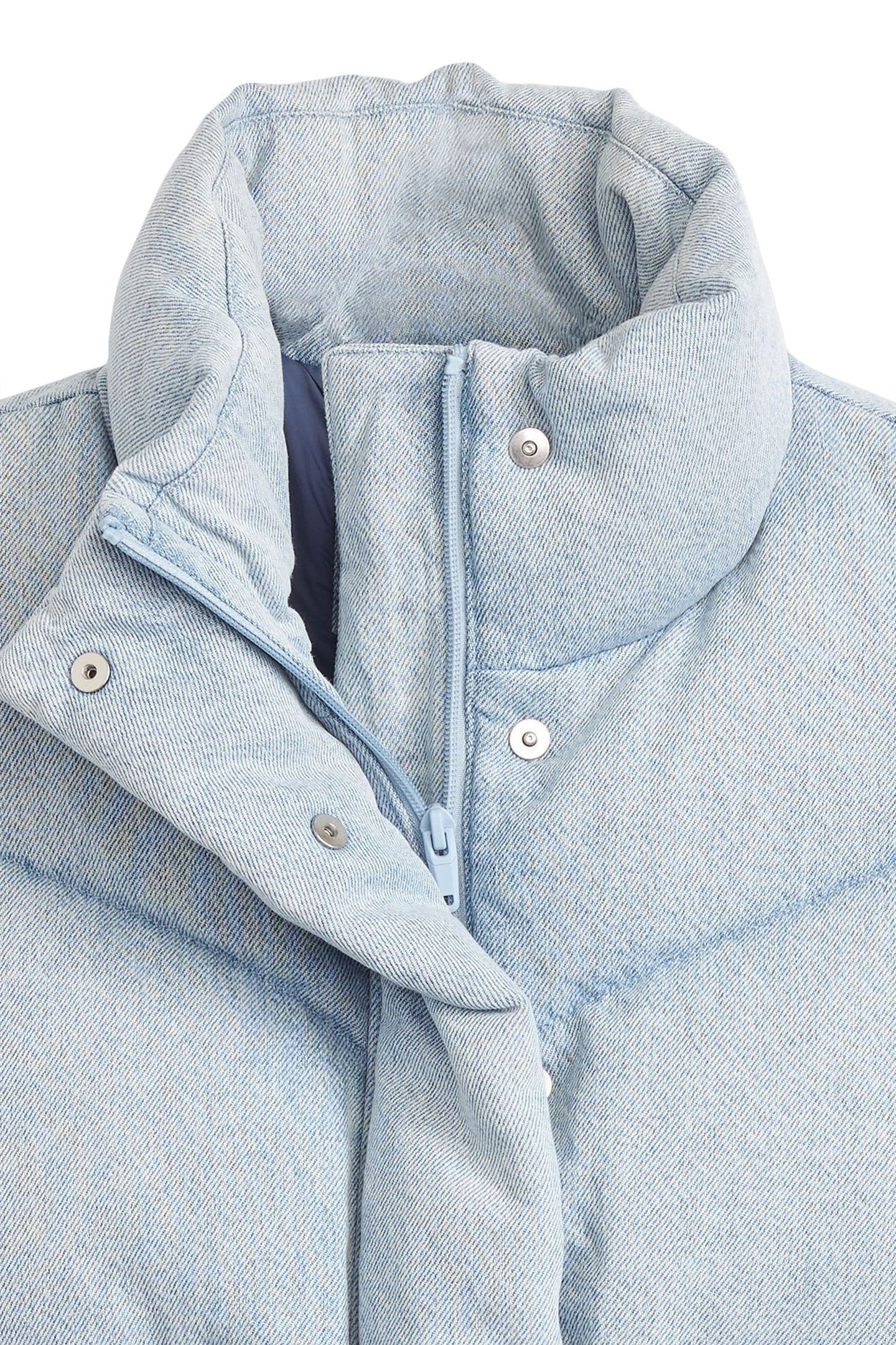 WESTERN BUBBLE PUFFER VEST IN BLUE 6