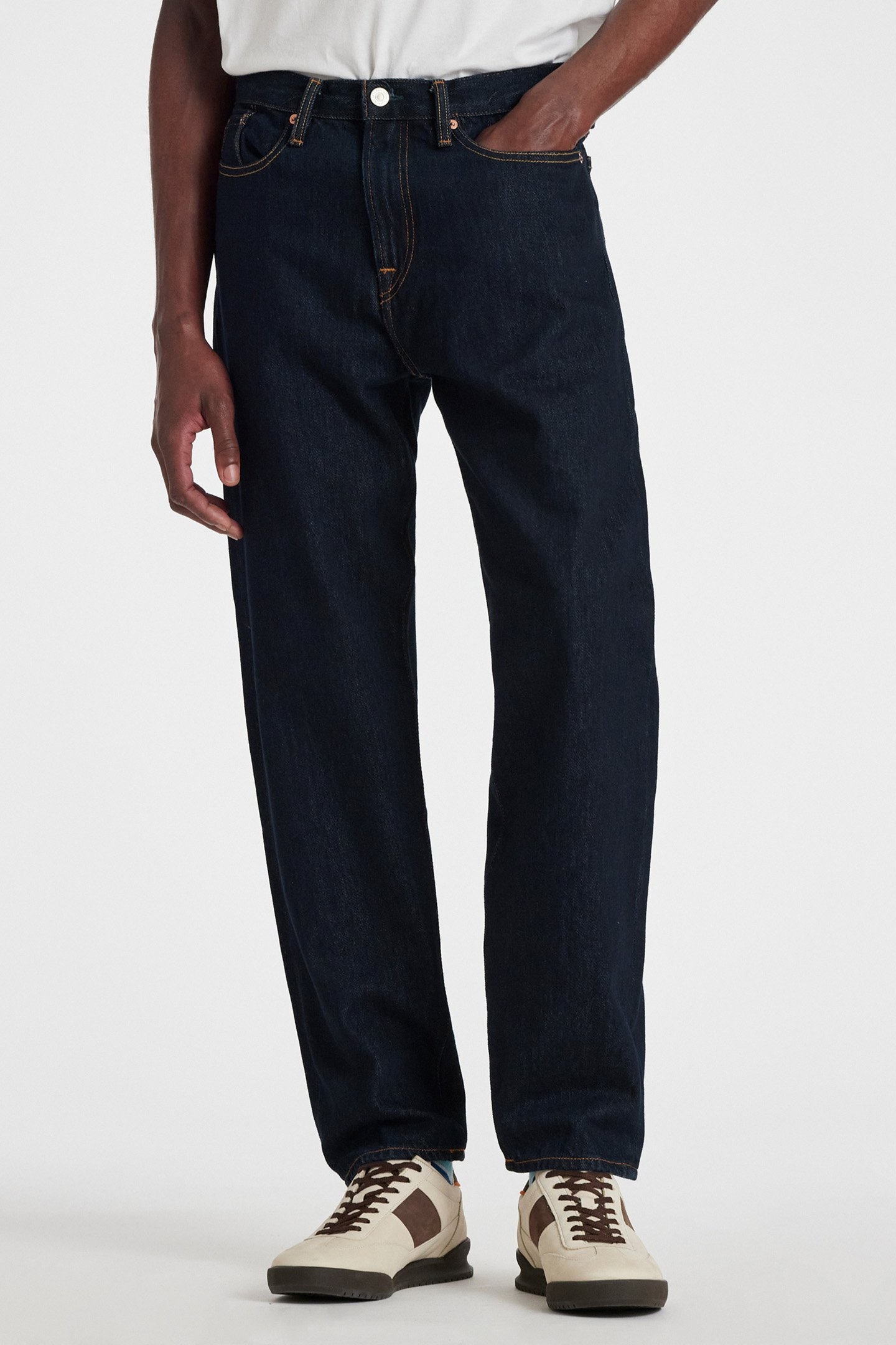 TAPERED FIT JEAN RINSE WASH 1