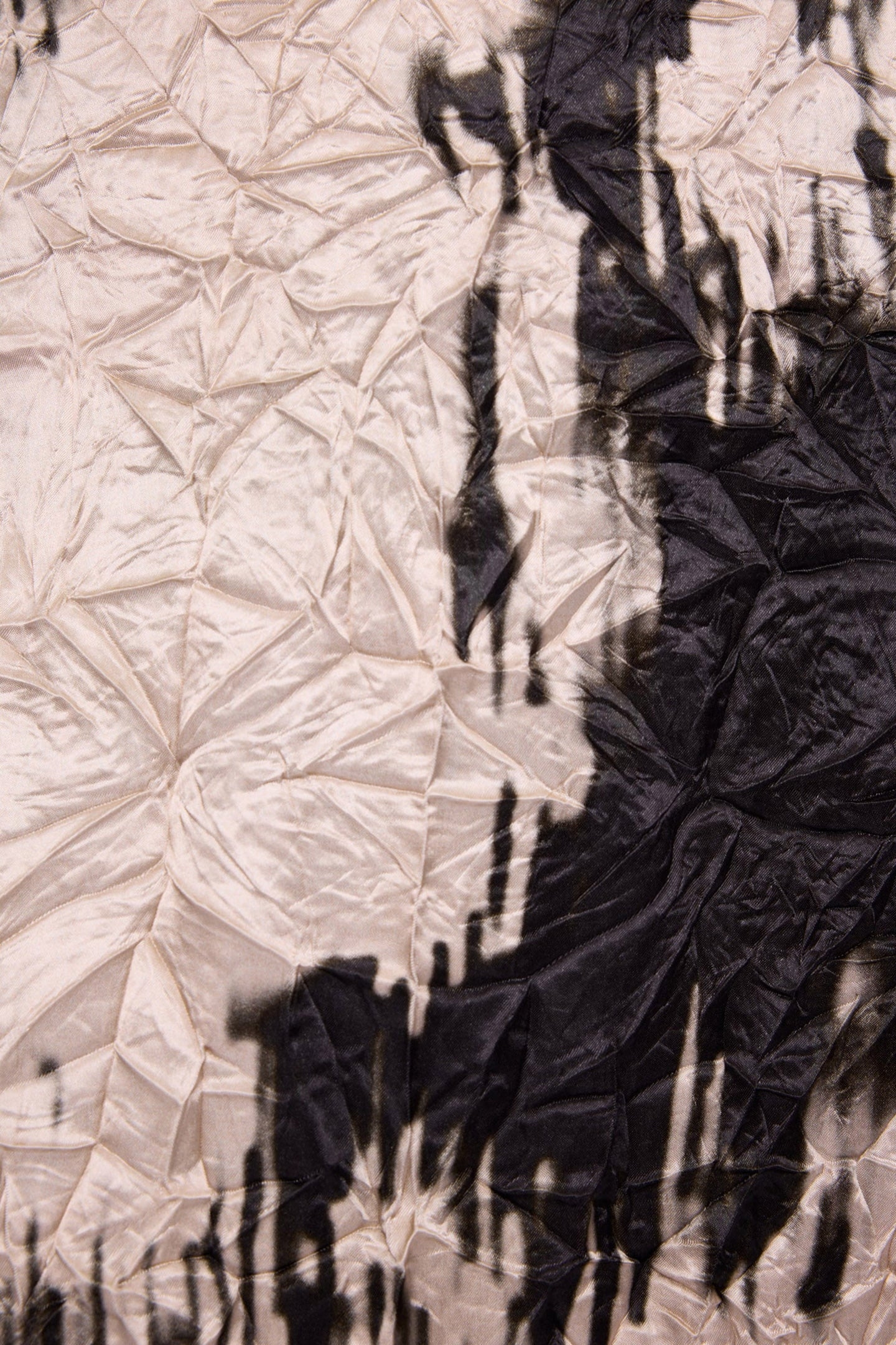 WRINKLE CHAMPAGNE SKIRT CHAMPAGNE/BLACK 8