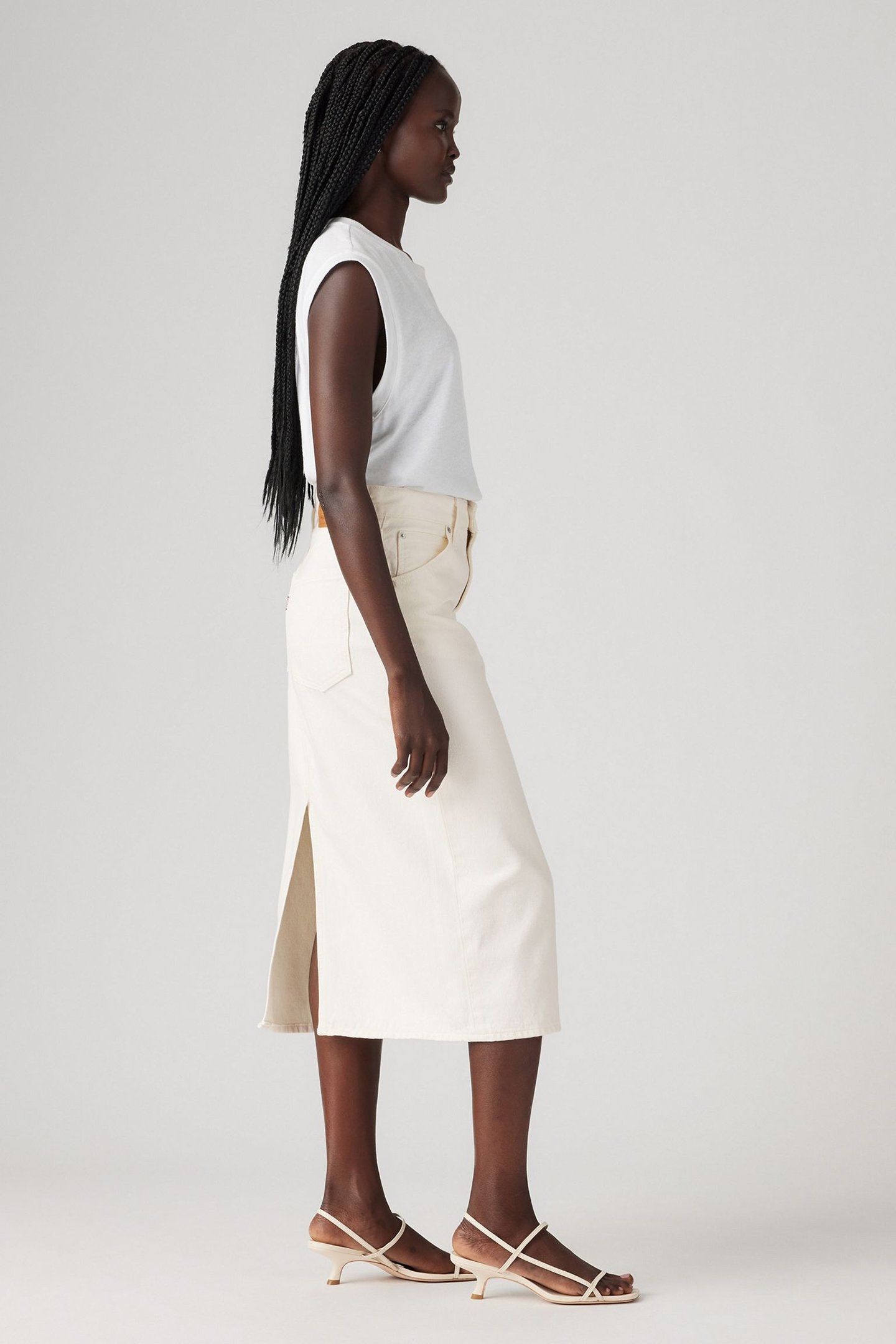 HR BACK SLIT SKIRT SNOWING IN LA 5