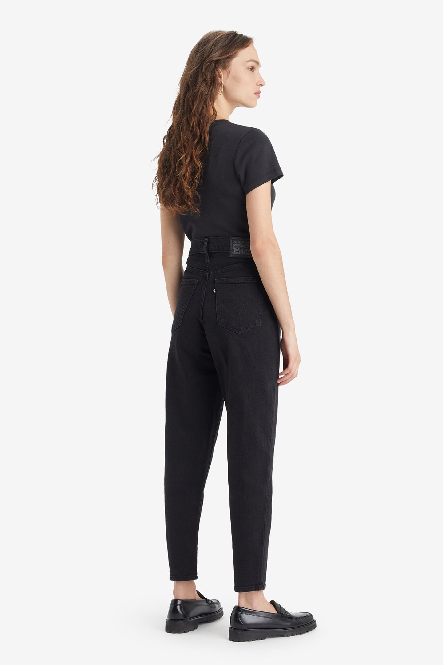HIGH WAISTED MOM JEAN FLASH BLACK 3