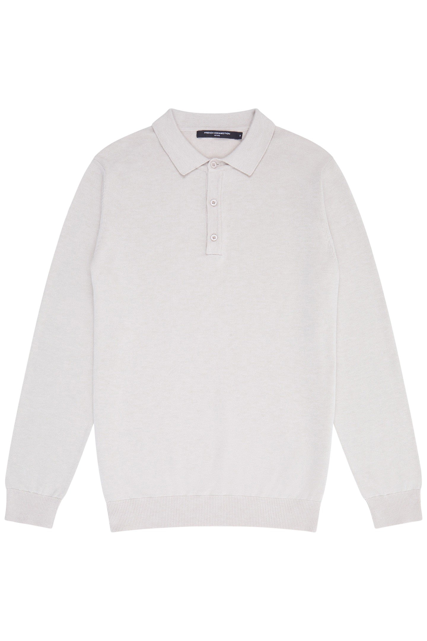 3 BUTTON KNIT POLO STONE 3