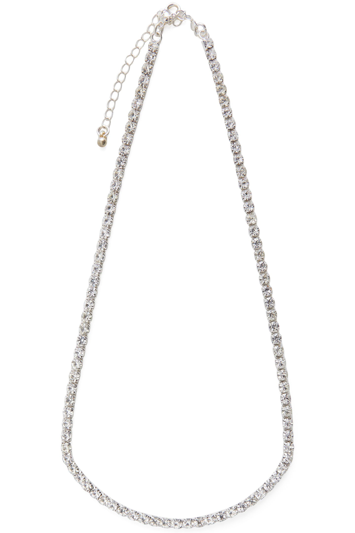 DIAMENTE LINK NECKLACE SILVER/DIAMANTE 1