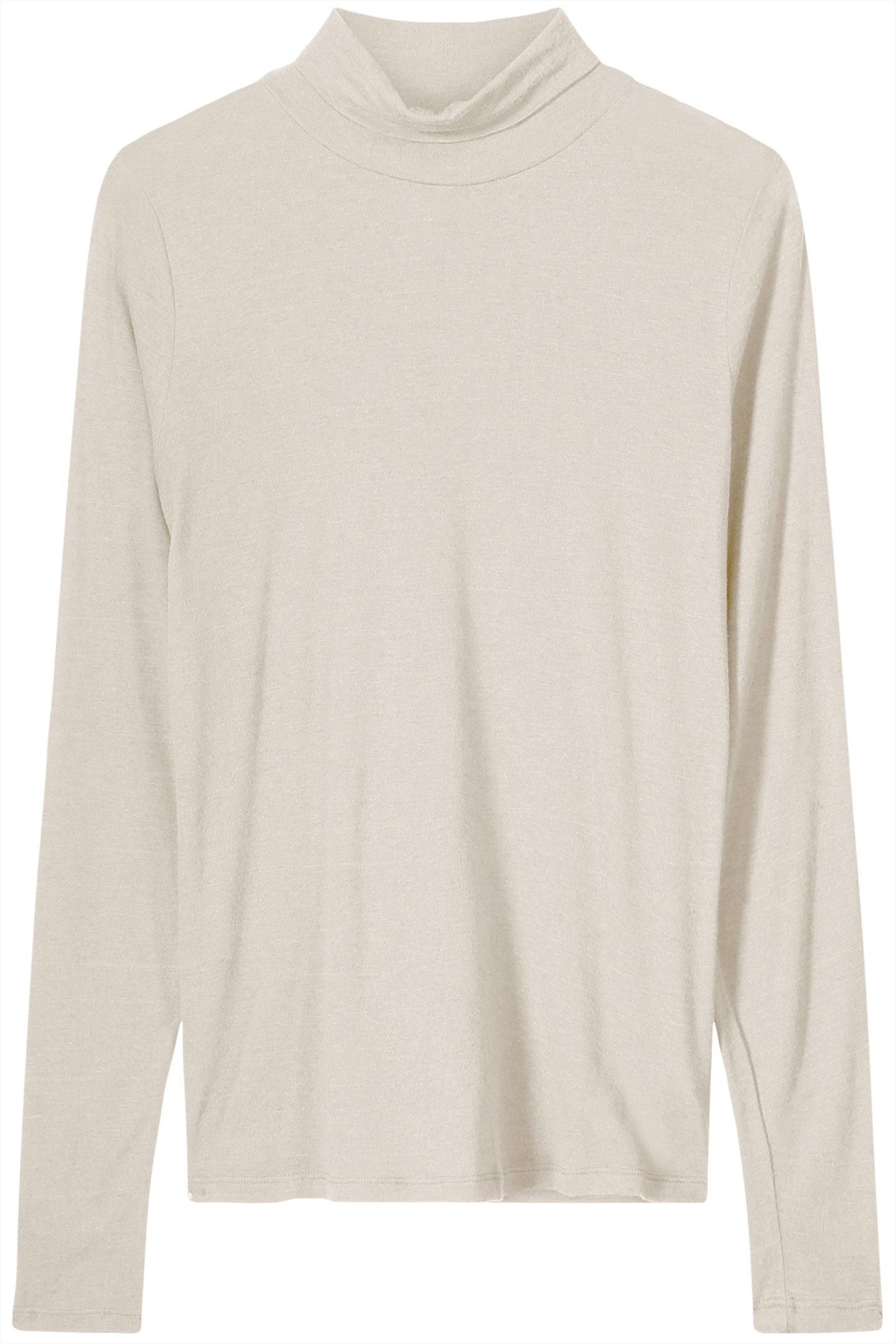 TURTLE NECK TOP LYOCELL WOOL BASICS WHITES 1