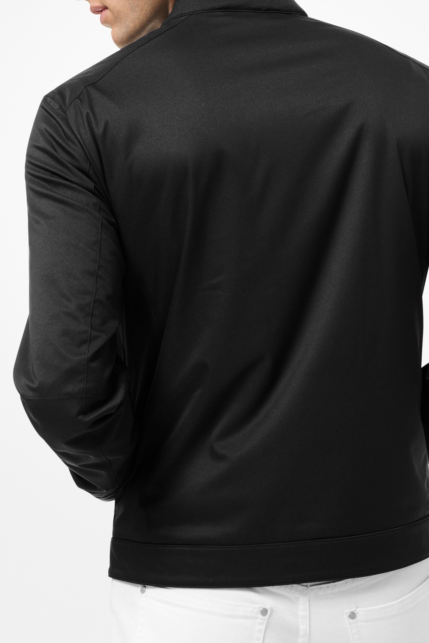 NYLON RACER JACKET IN BLACK 2