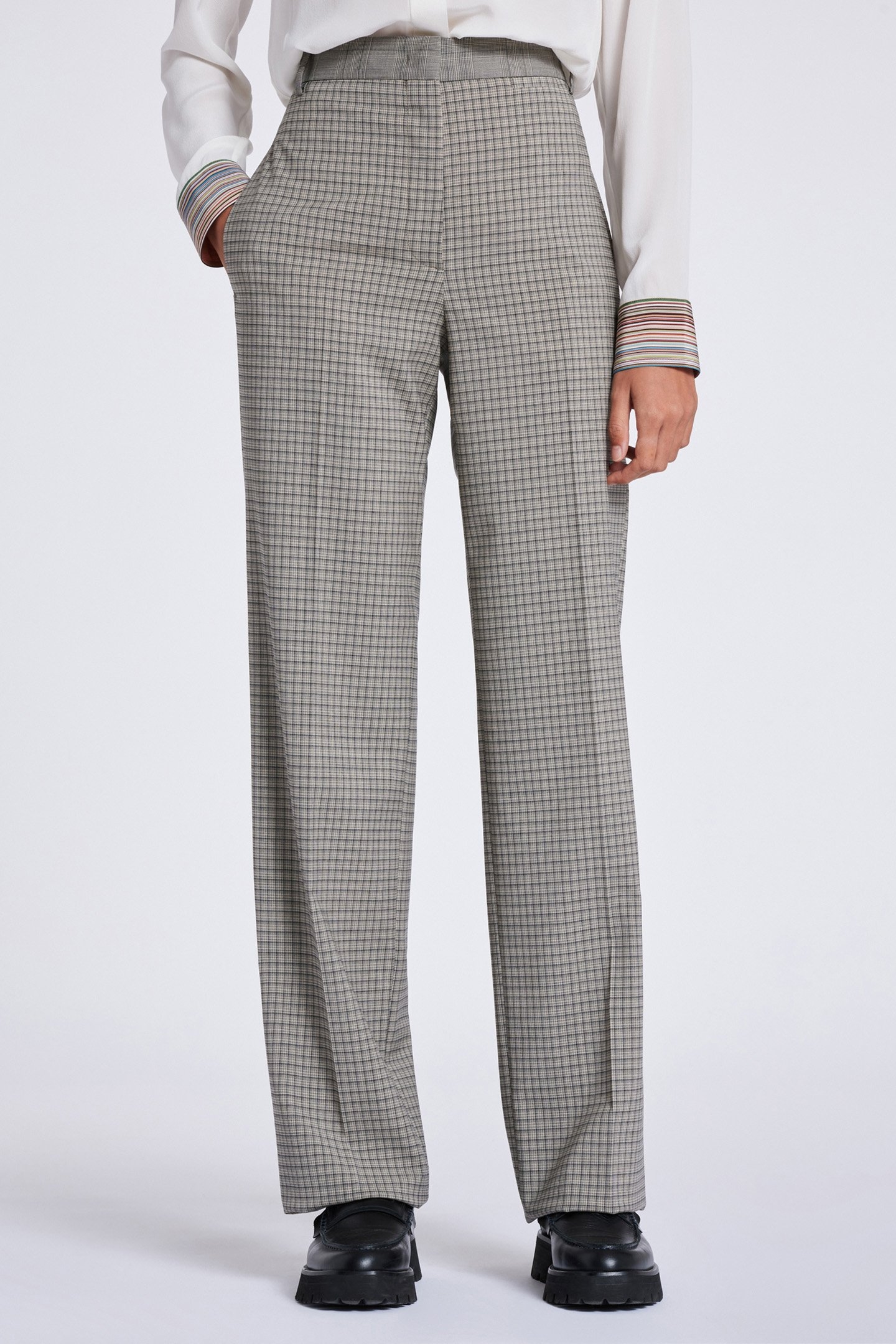 WOMENS TROUSERS CREAM 1