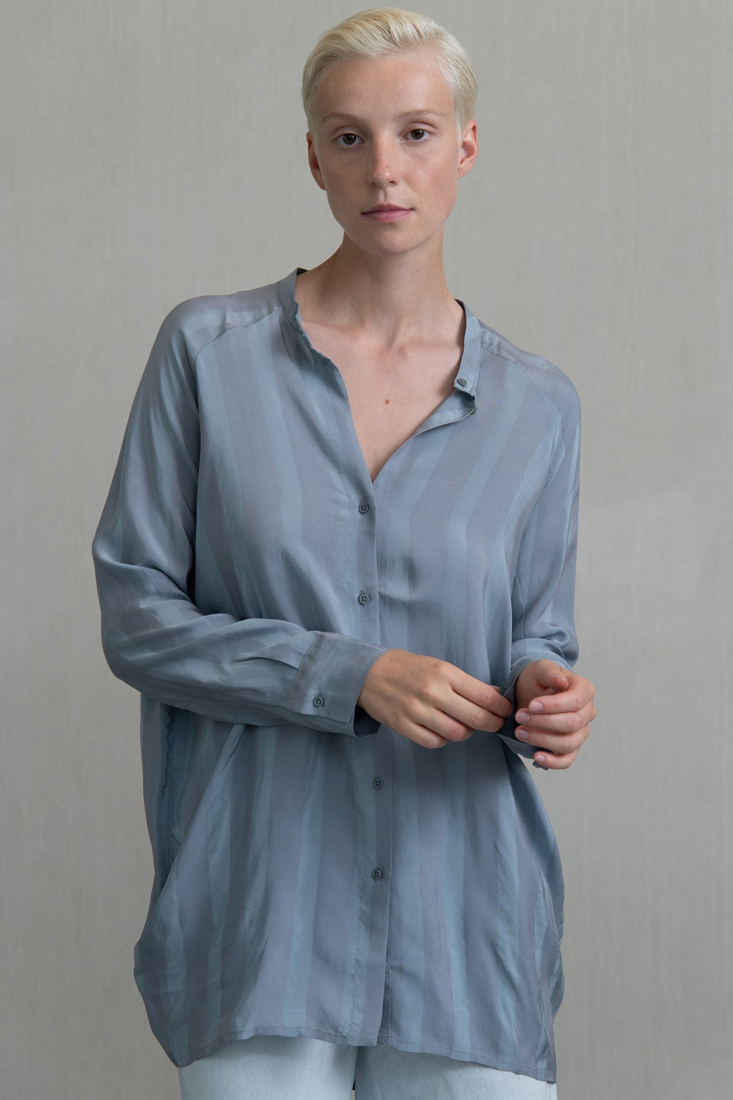 SOTTIR S BLOUSE STEEL 1