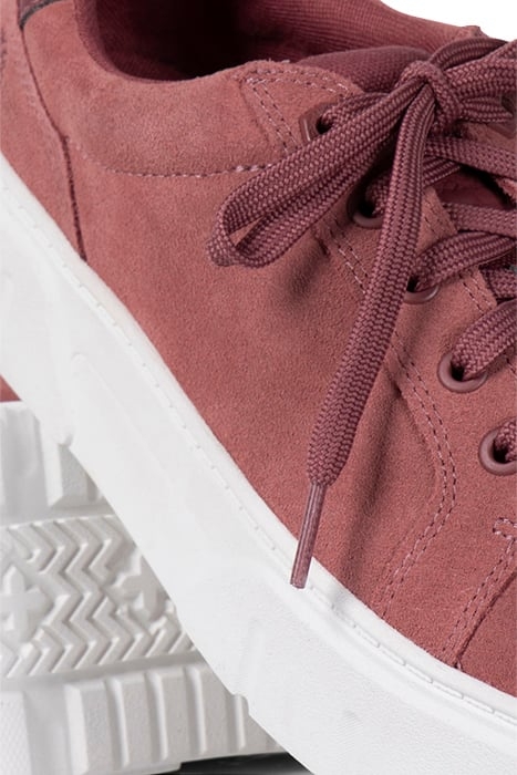 LAUREL COURT LOW LACE UP SNEAKER MEDIUM RED SUEDE 4
