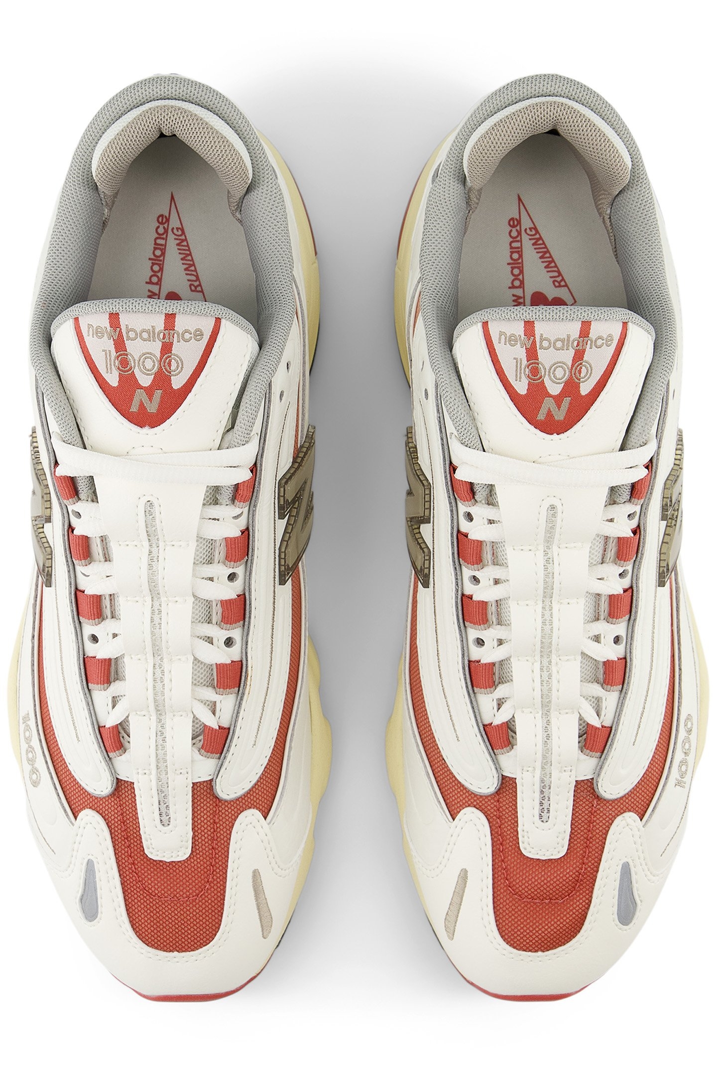 M1000CB SNEAKERS IN WHITE & ORANGE 3