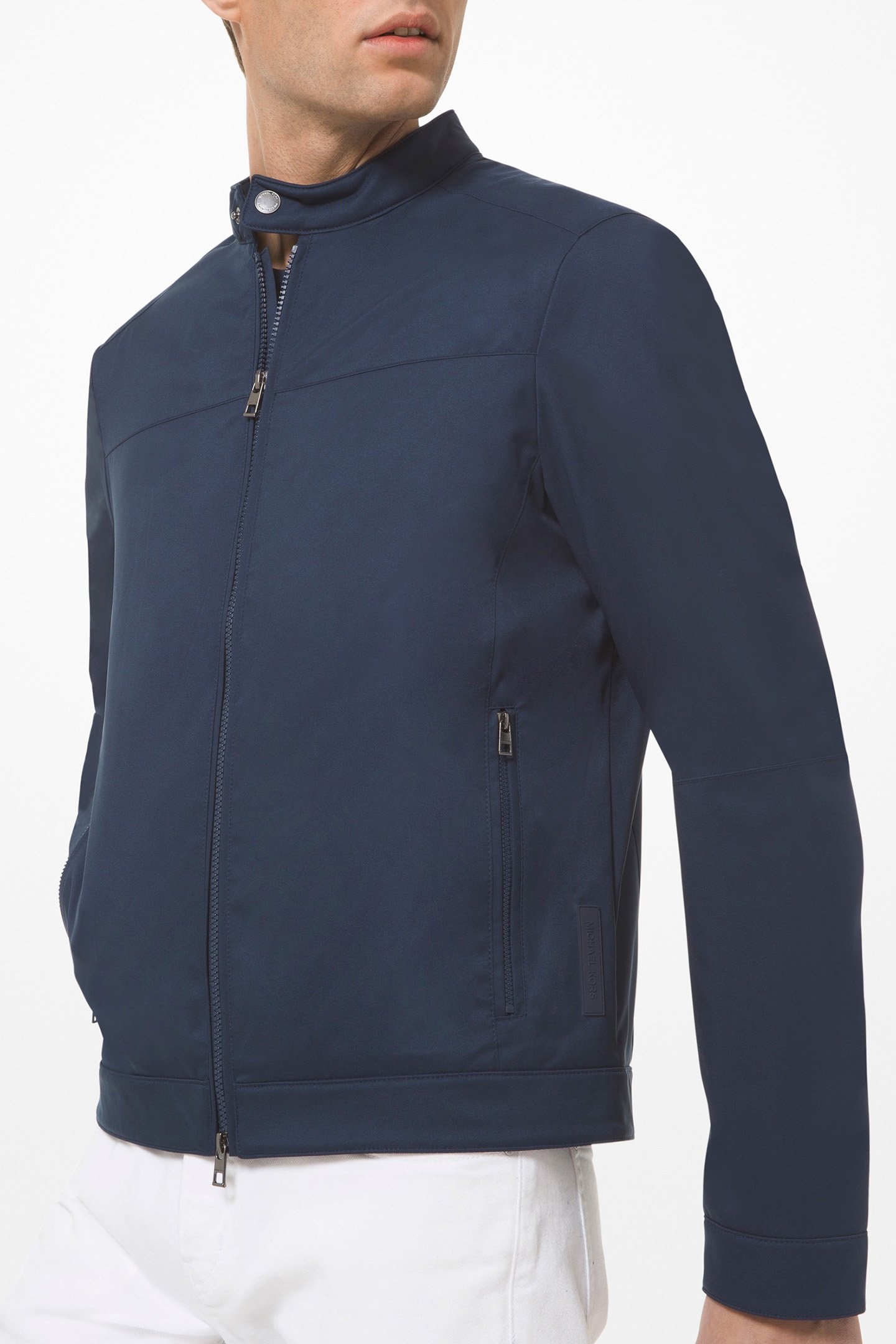 NYLON RACER JACKET IN MIDNIGHT BLUE 1