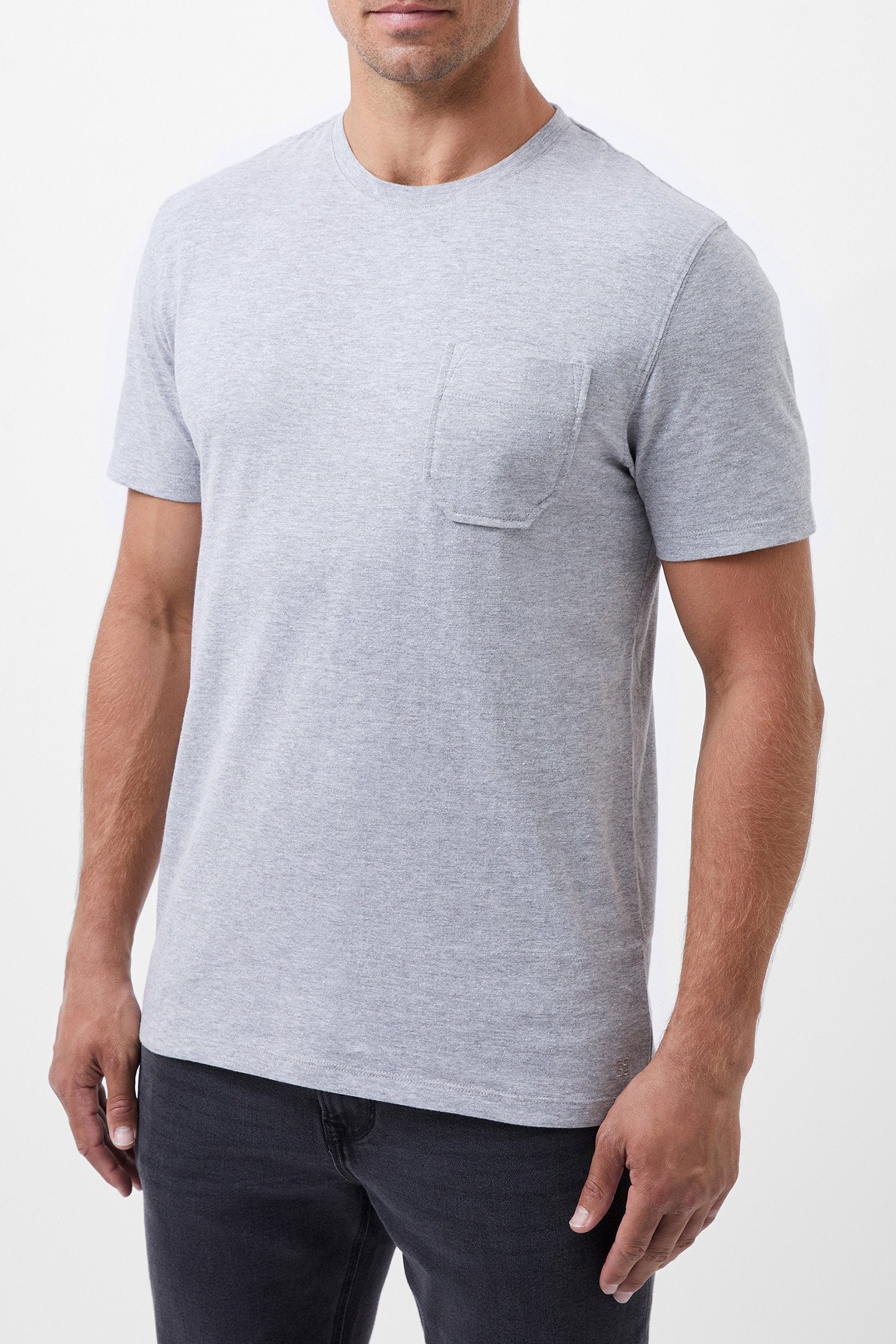 POCKET TEE LIGHT GREY MEL 1