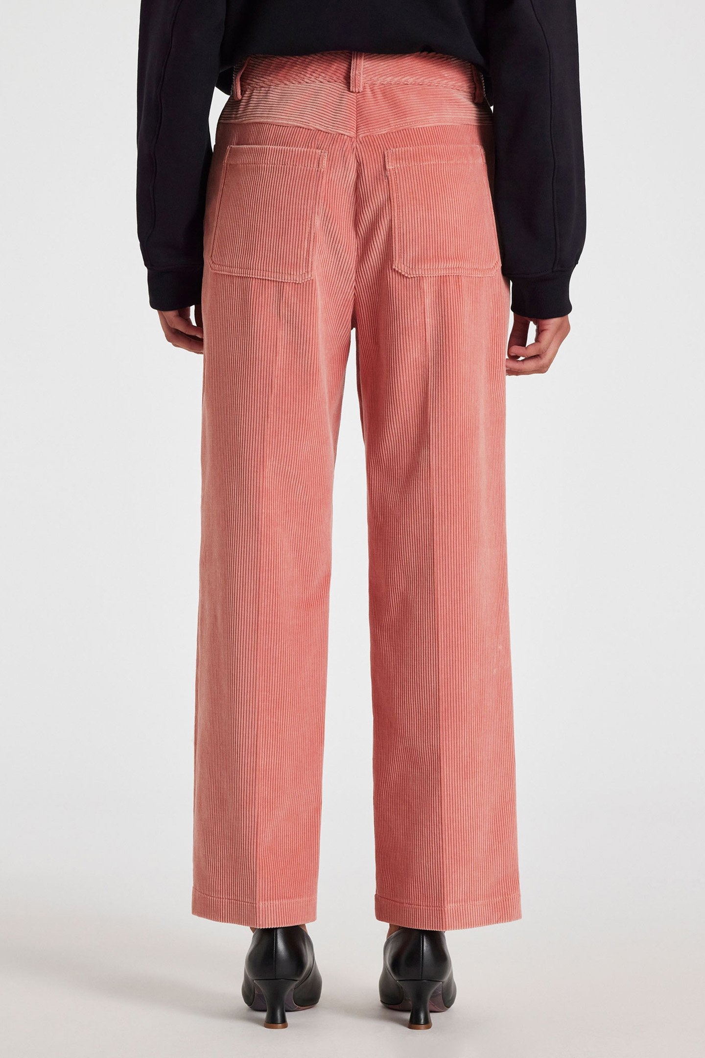 WOMENS TROUSERS CORD POWDER PINK 2