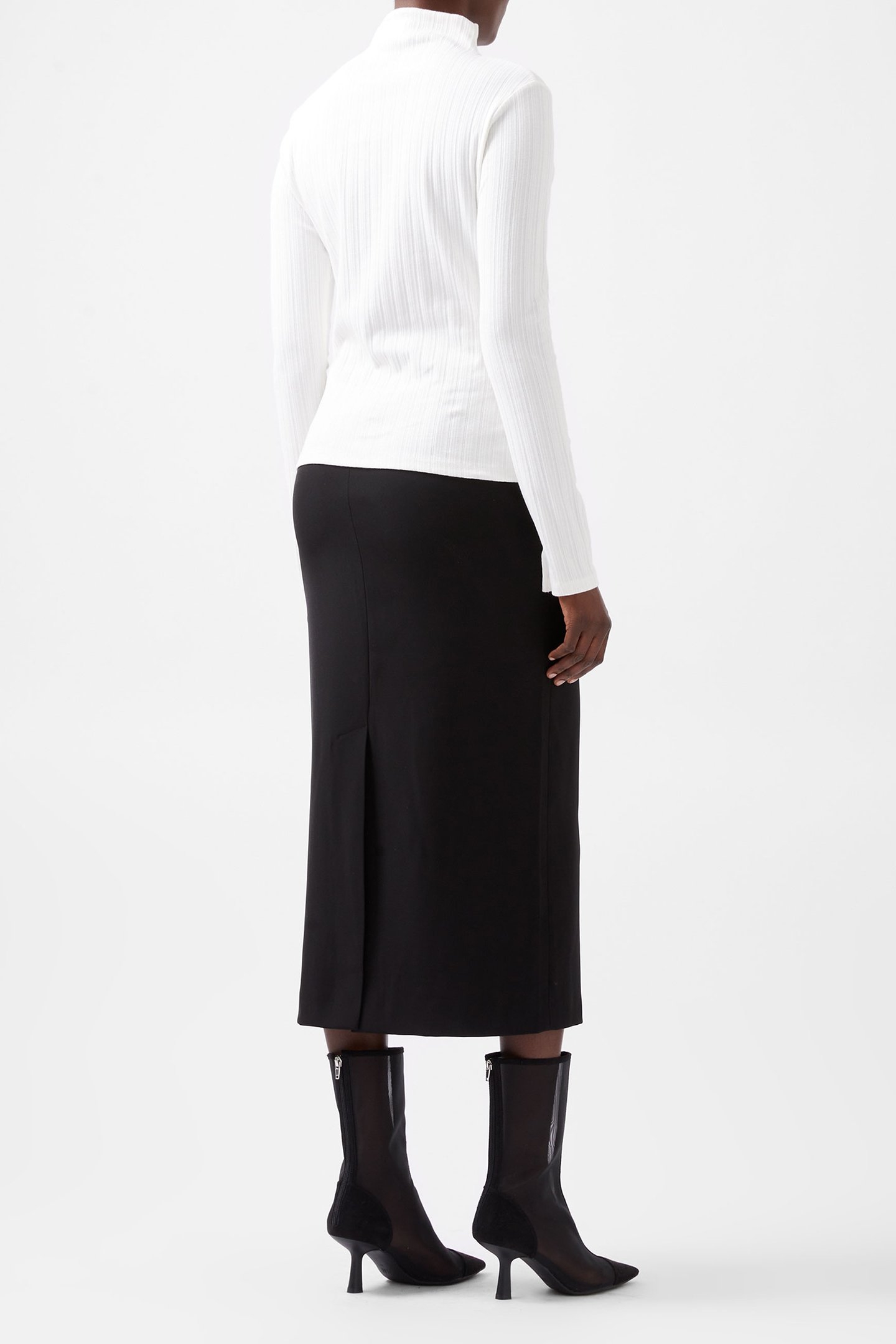 SASIA RIB LONG SLEEVE TOP WINTER WHITE 3