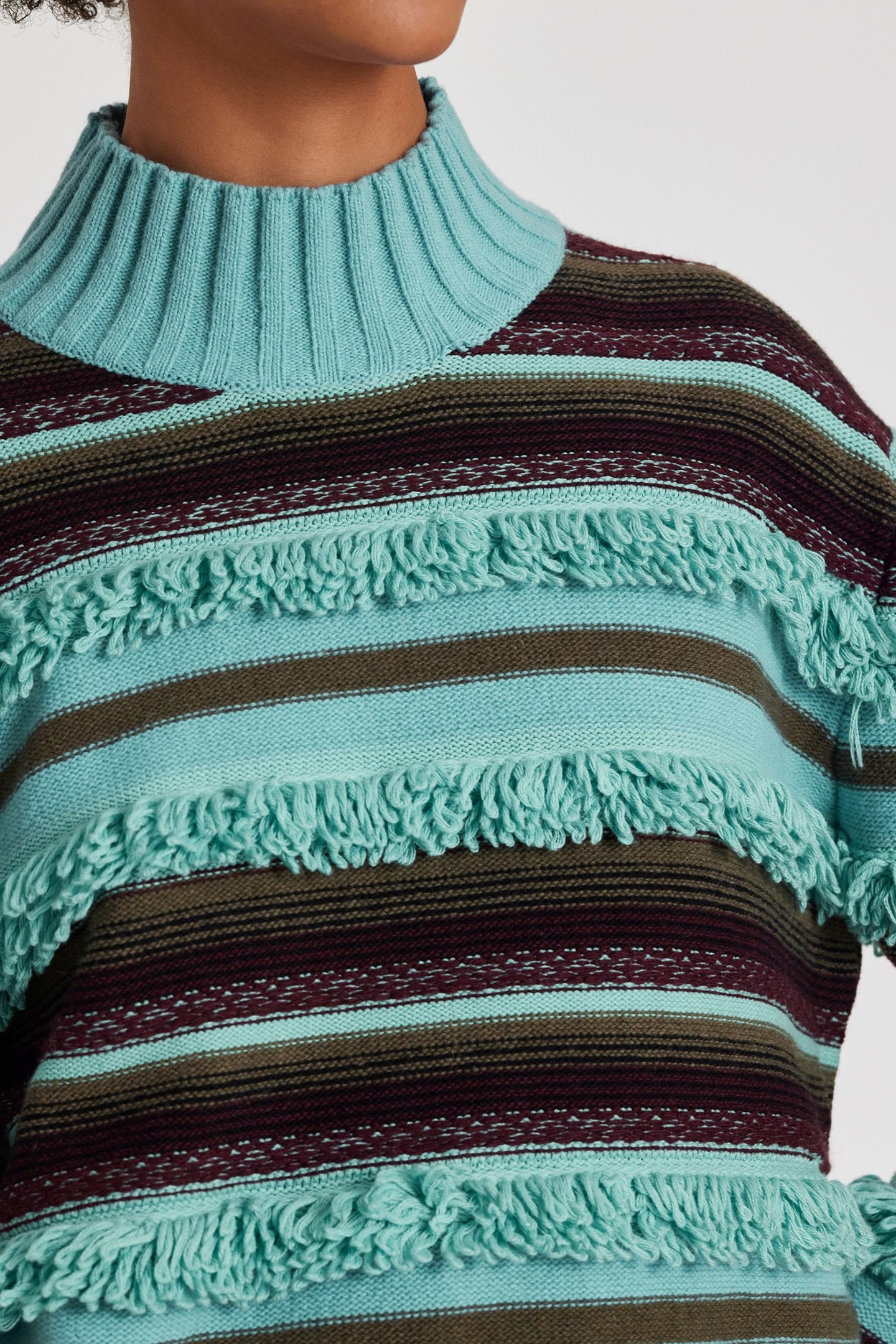 KNITTED SWEATER CREW NECK LIGHT BLUE 5