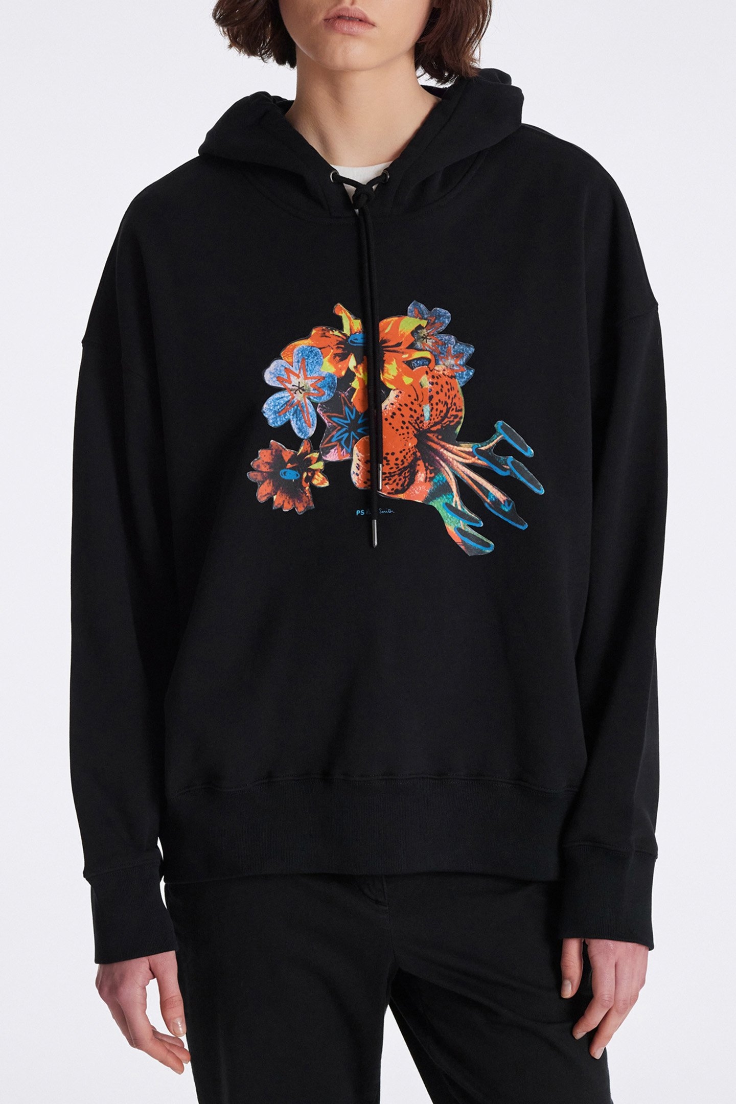 WOMENS WINTER HAWAIIAN HOODIE BLACK 1