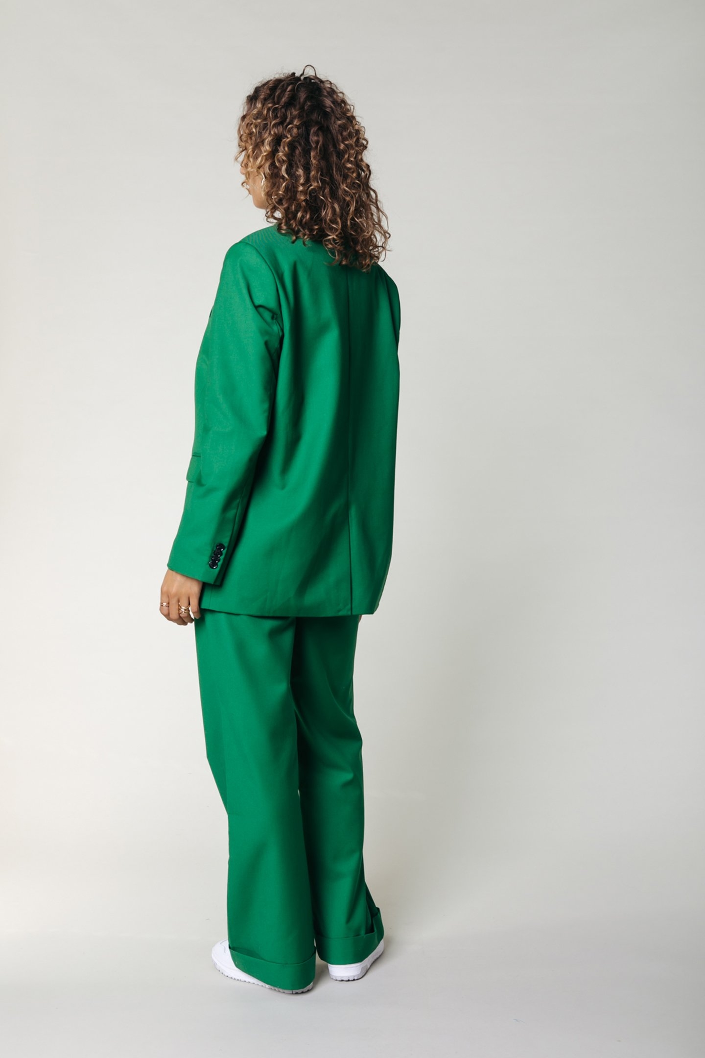 MIMMI UNI SINGLE BREASTED BOYFRIEND BLAZER DEEP GREEN 2