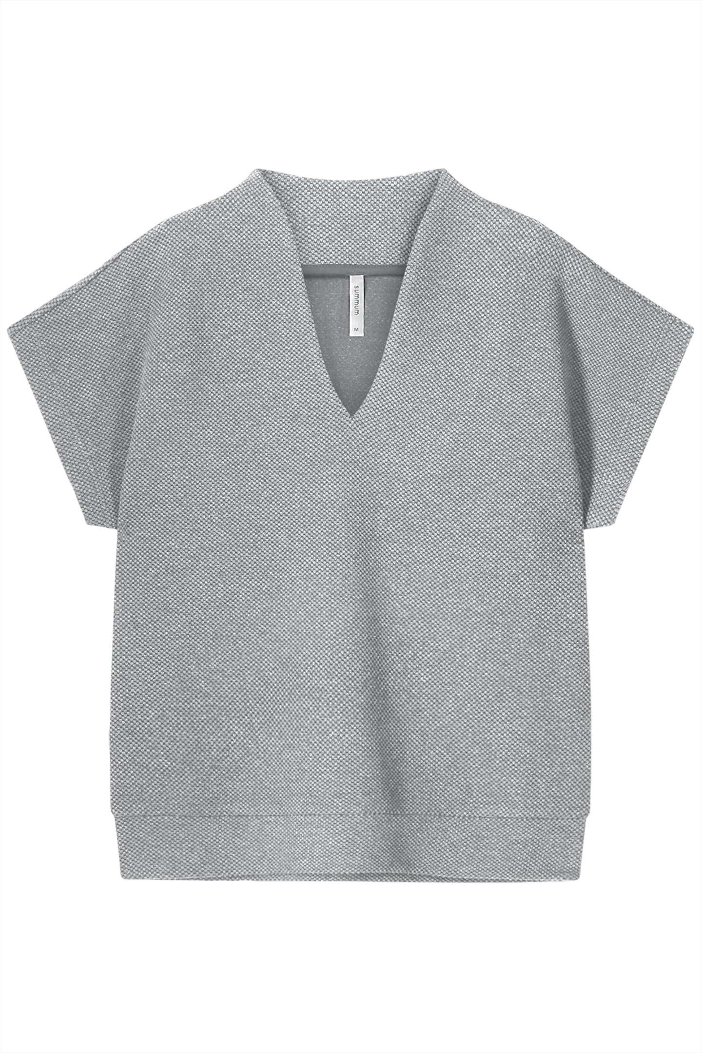 SHORT SLEEVE TOP NEW WAFFLE GREYS 1