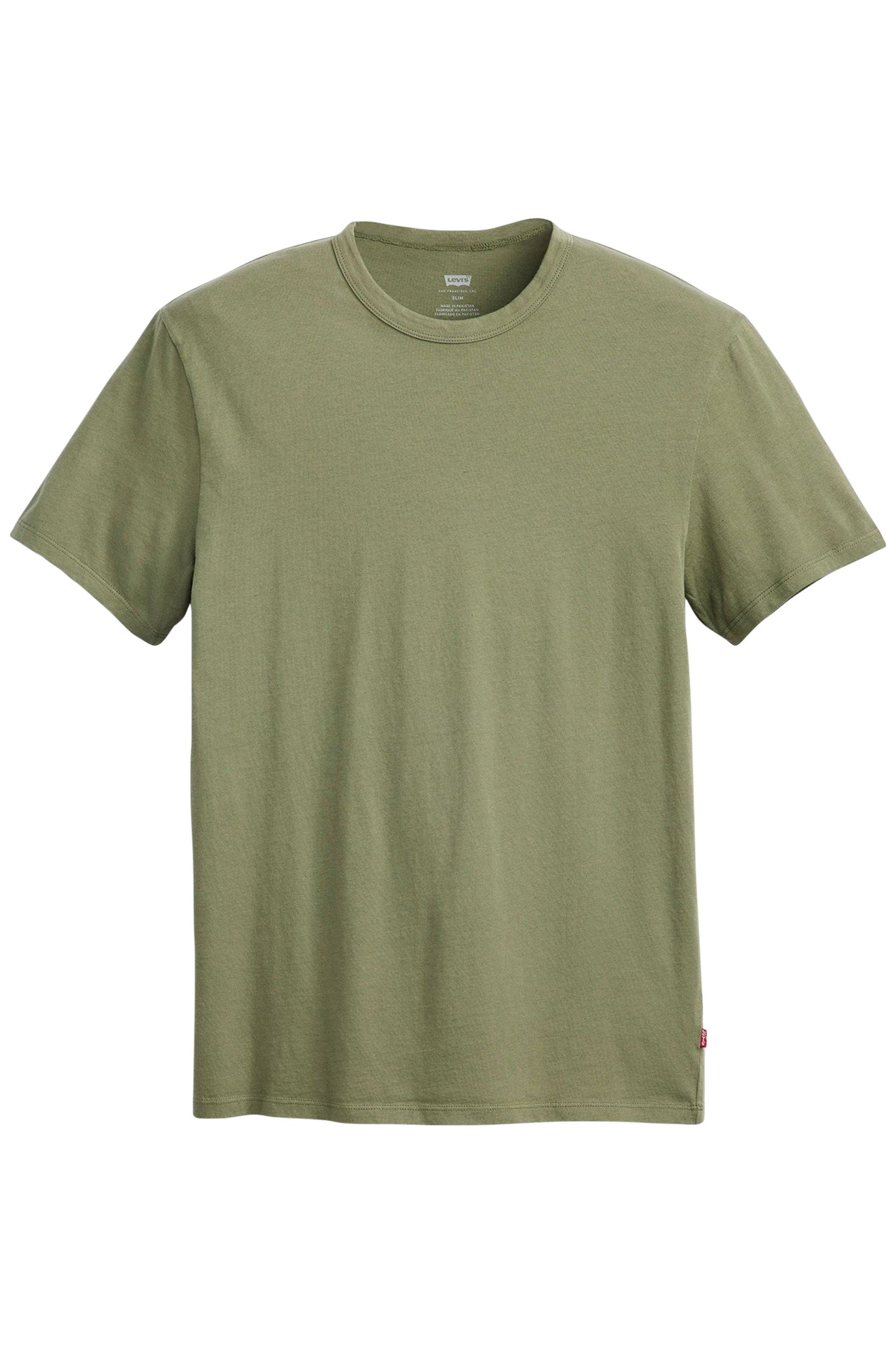 PREMIUM SLIM FIT TEE GARMENT DYE MOSS OLIVE 3
