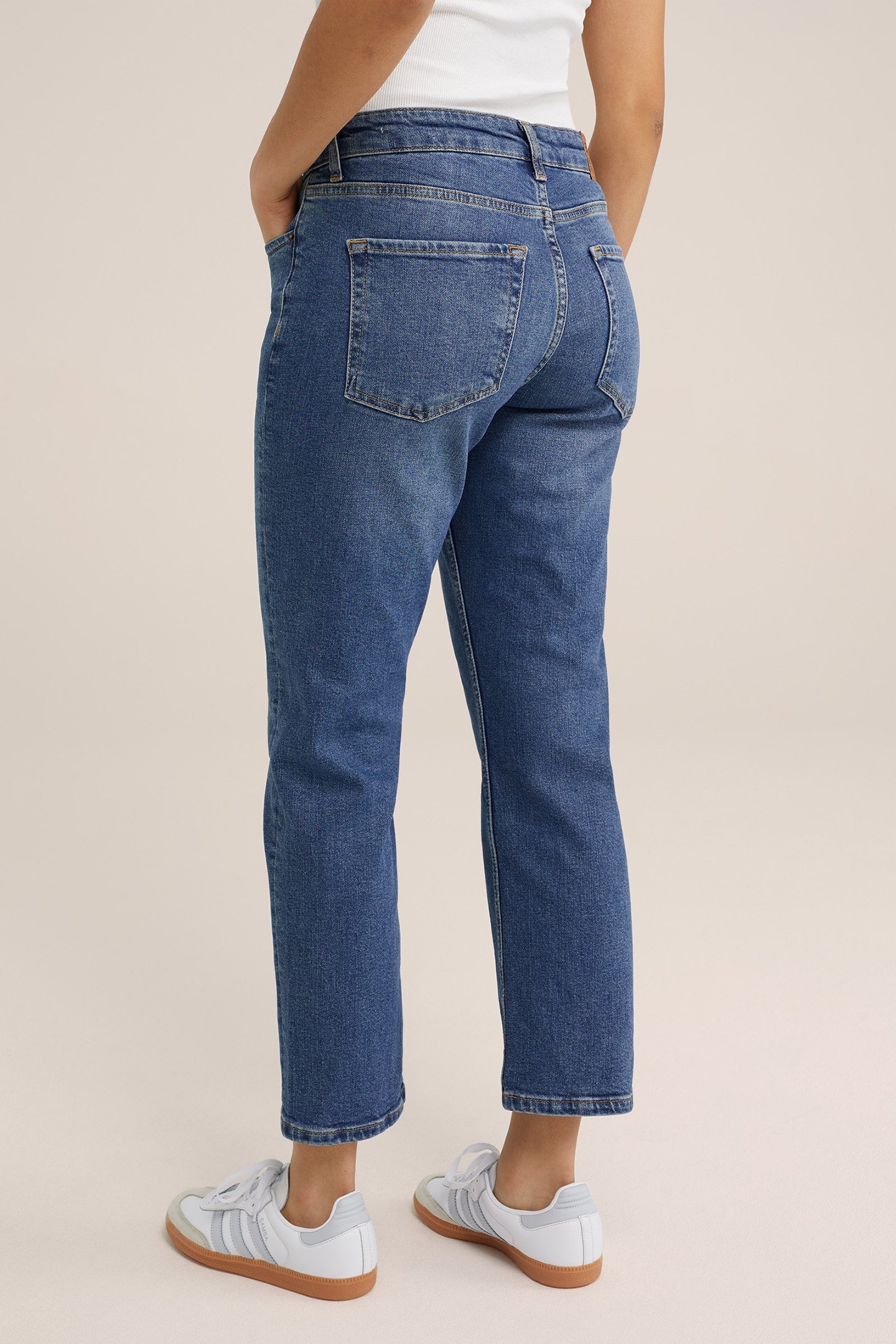 5-POCKET MID WAIST BLUE 2