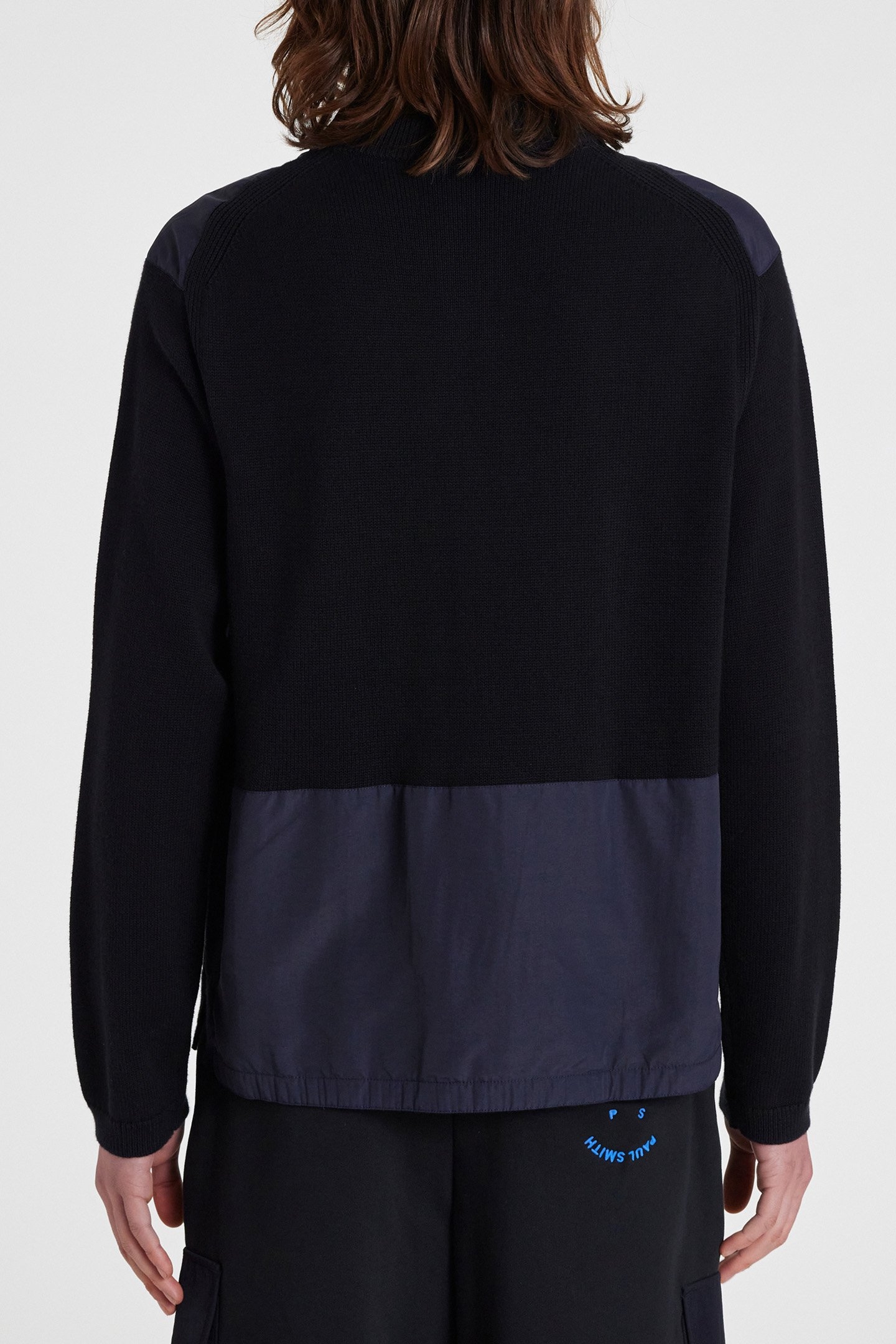 MENS CARDIGAN ZIP THRU HAPPY VERY DARK NAVY 2