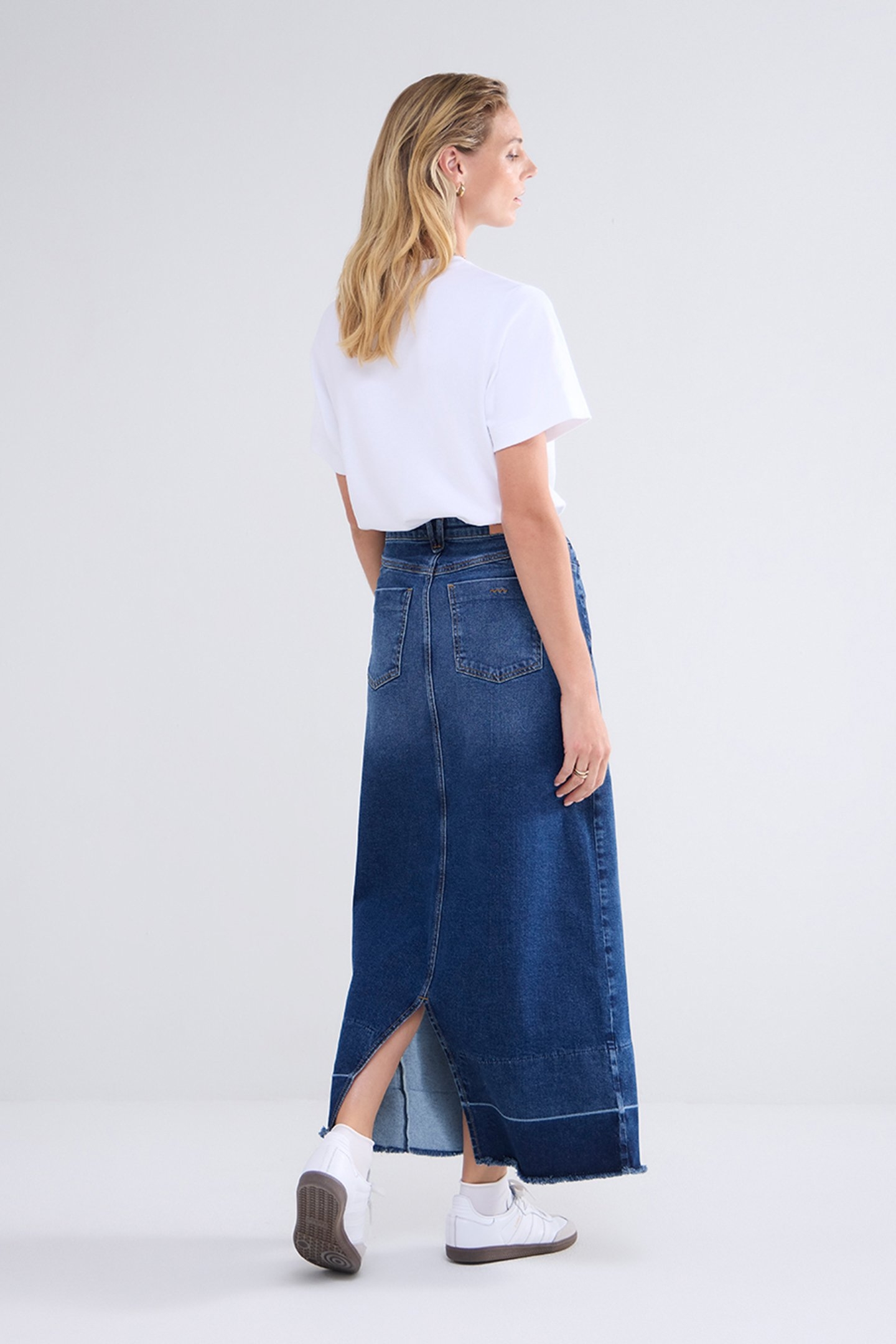 DENIM SKIRT COTTON COMFORD DENIM BLUES 3