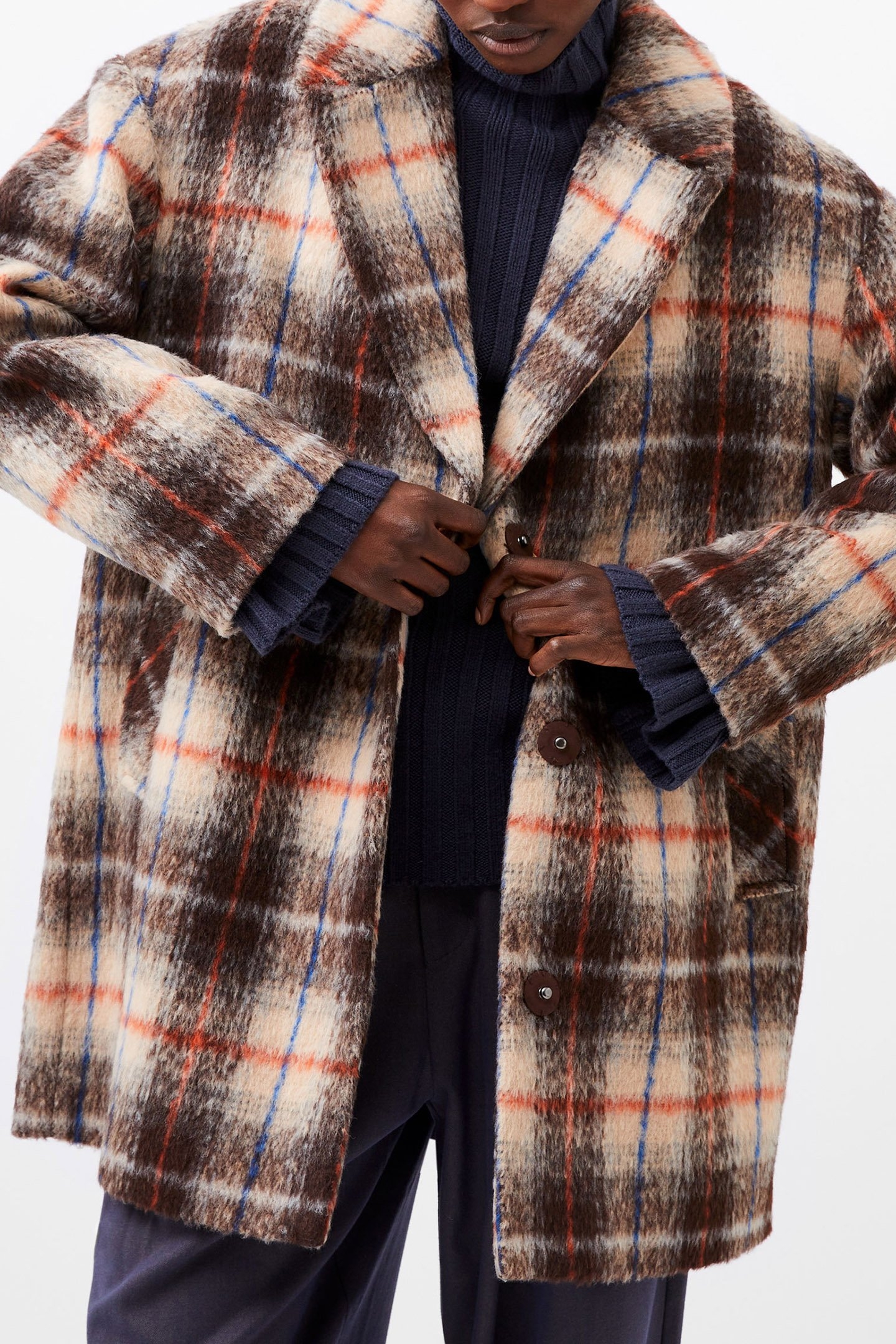 BLAKE CHECK COAT BLACK MULTI 3