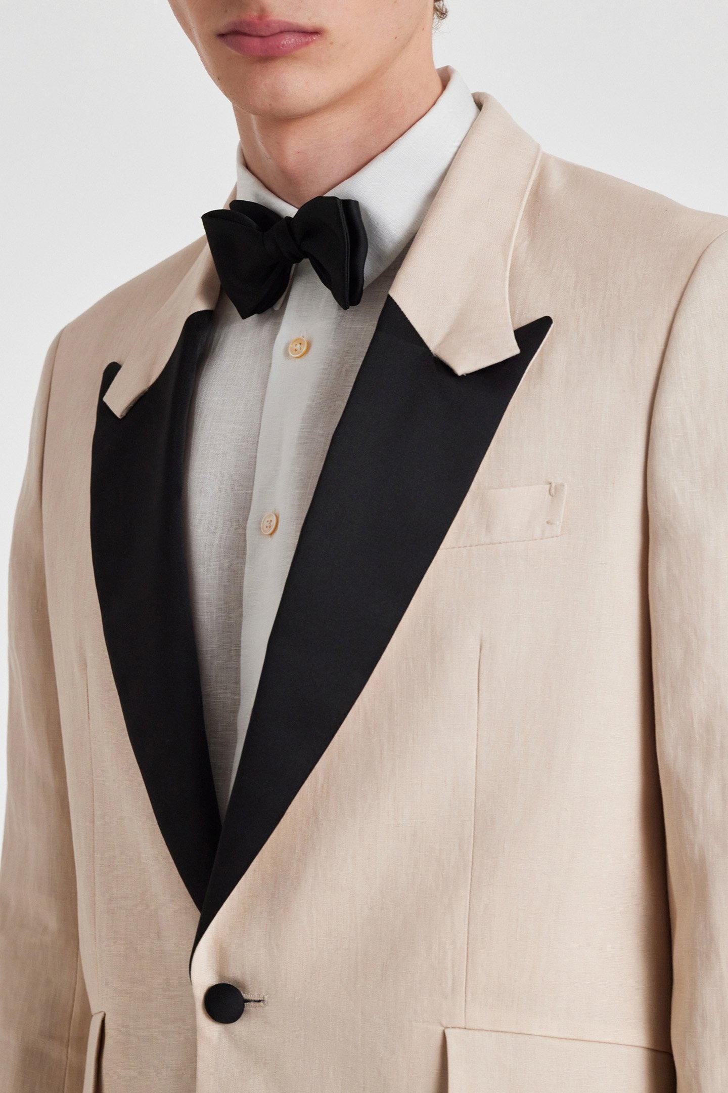 MENS 1 BUTTON JACKET MAYONNAISE 5