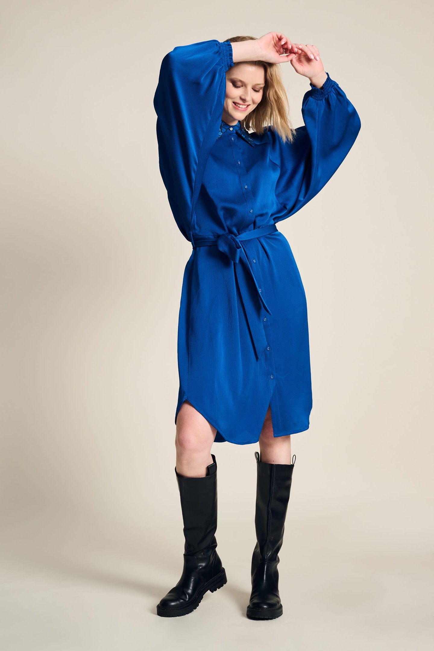 DRESS - BUTTERFLY BRIGHT BLUE 4