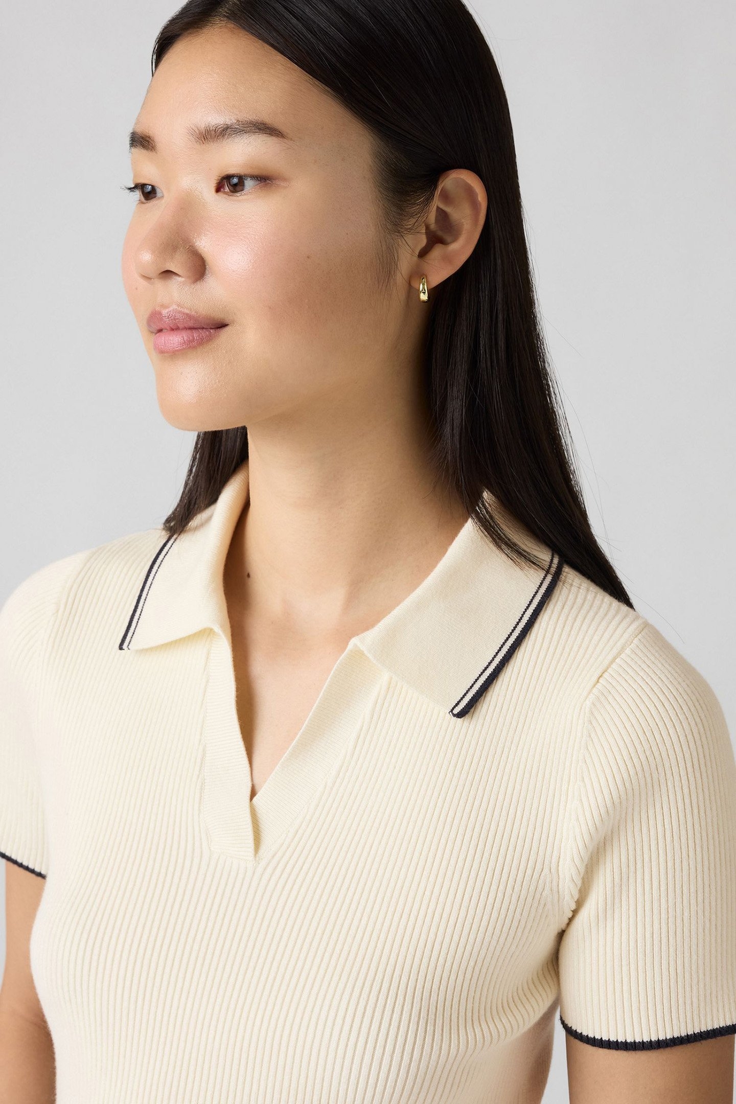 FAITH SWEATER POLO EGRET 4