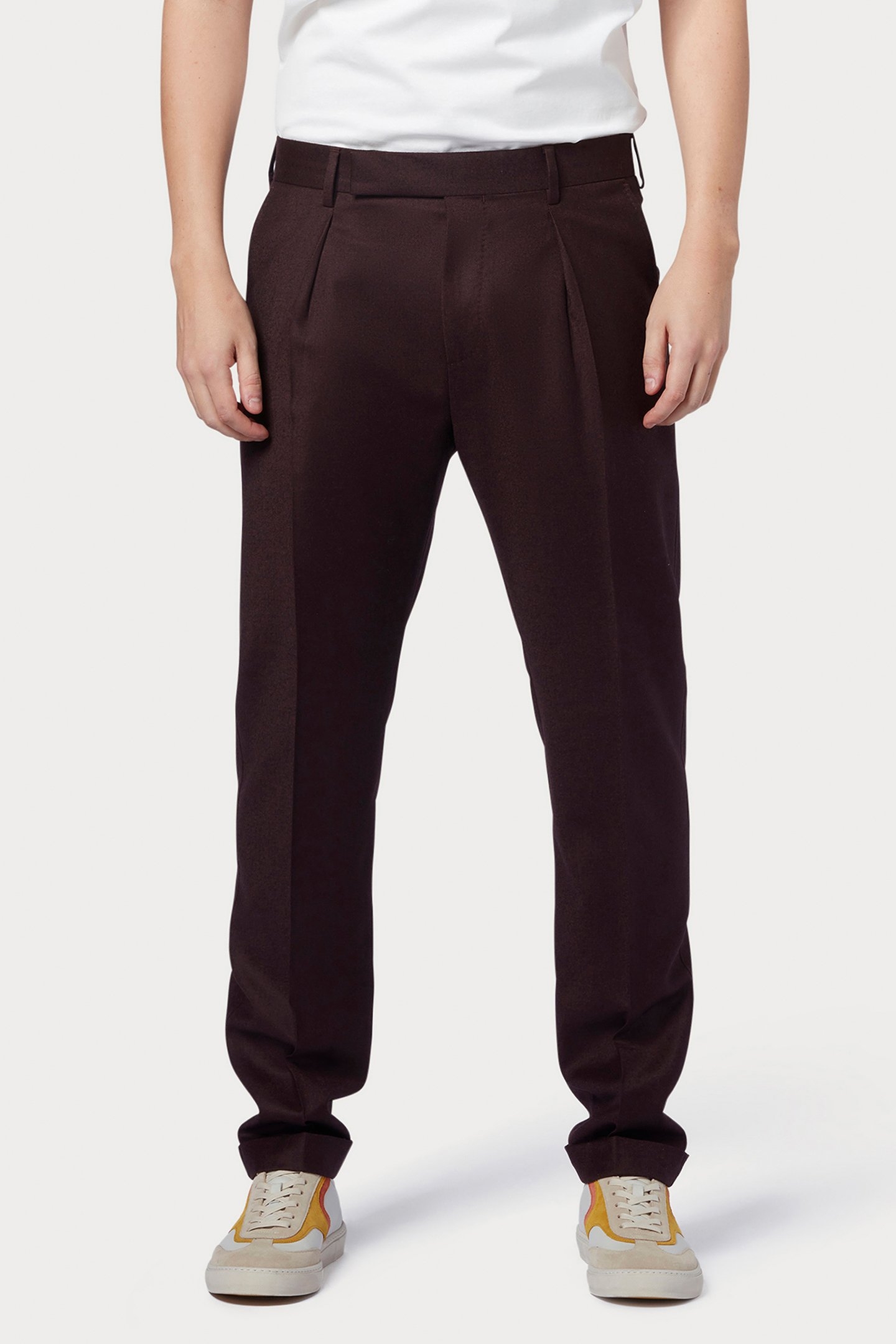GENTS TROUSER DARK RED ALT 1